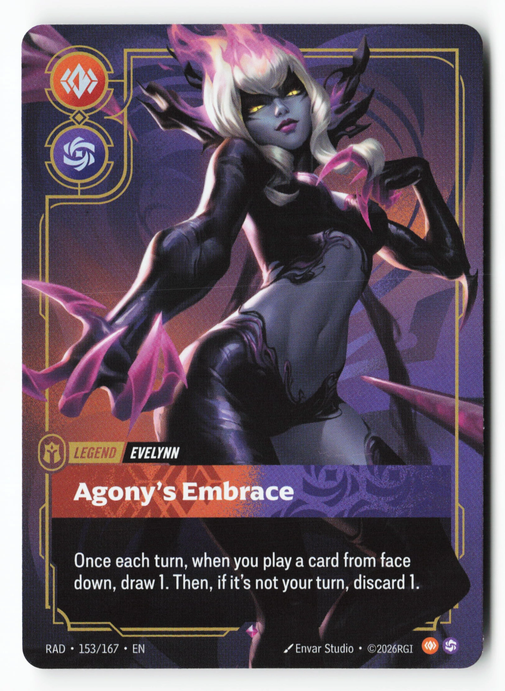 Agony's Embrace (RAD 153) — Voorkant