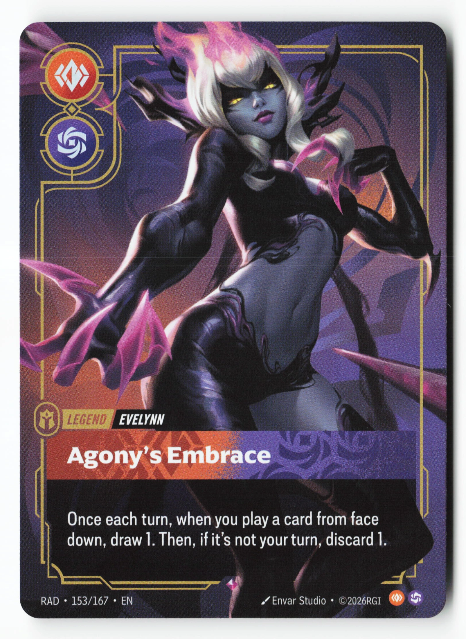Agony's Embrace (RAD 153) — Voorkant