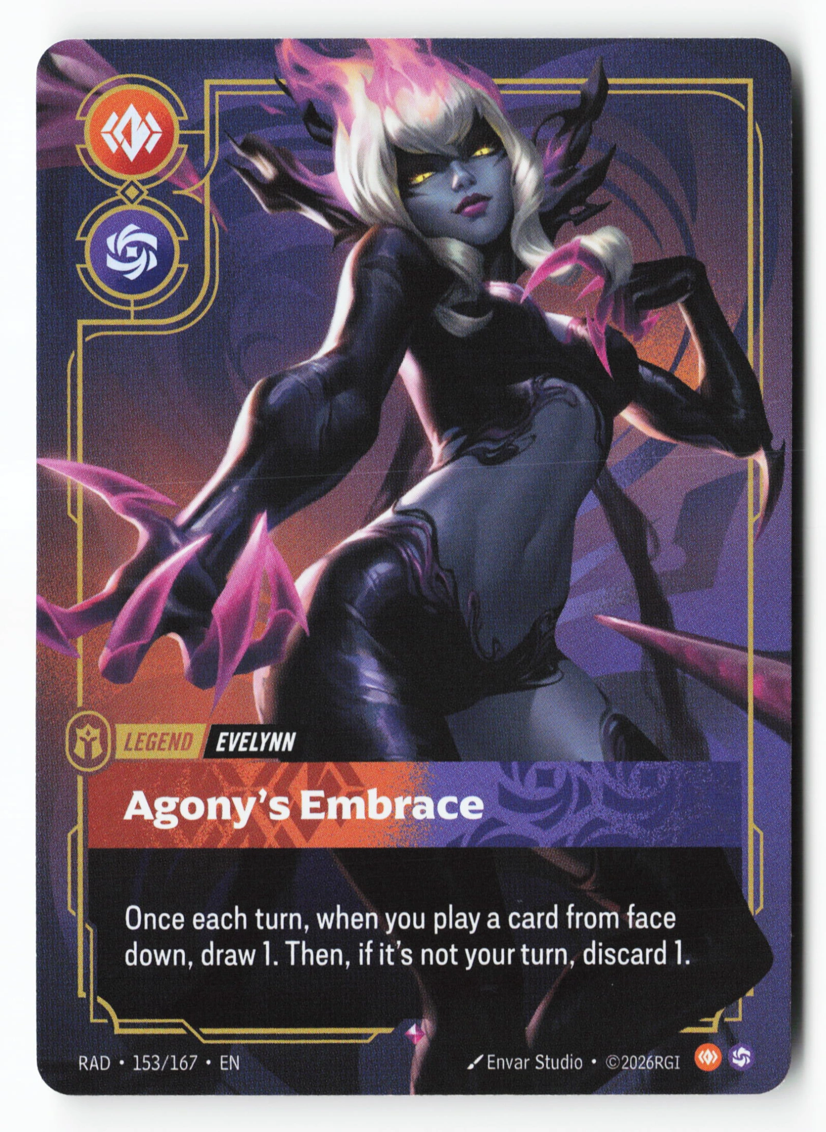 Agony's Embrace (RAD 153) — Voorkant