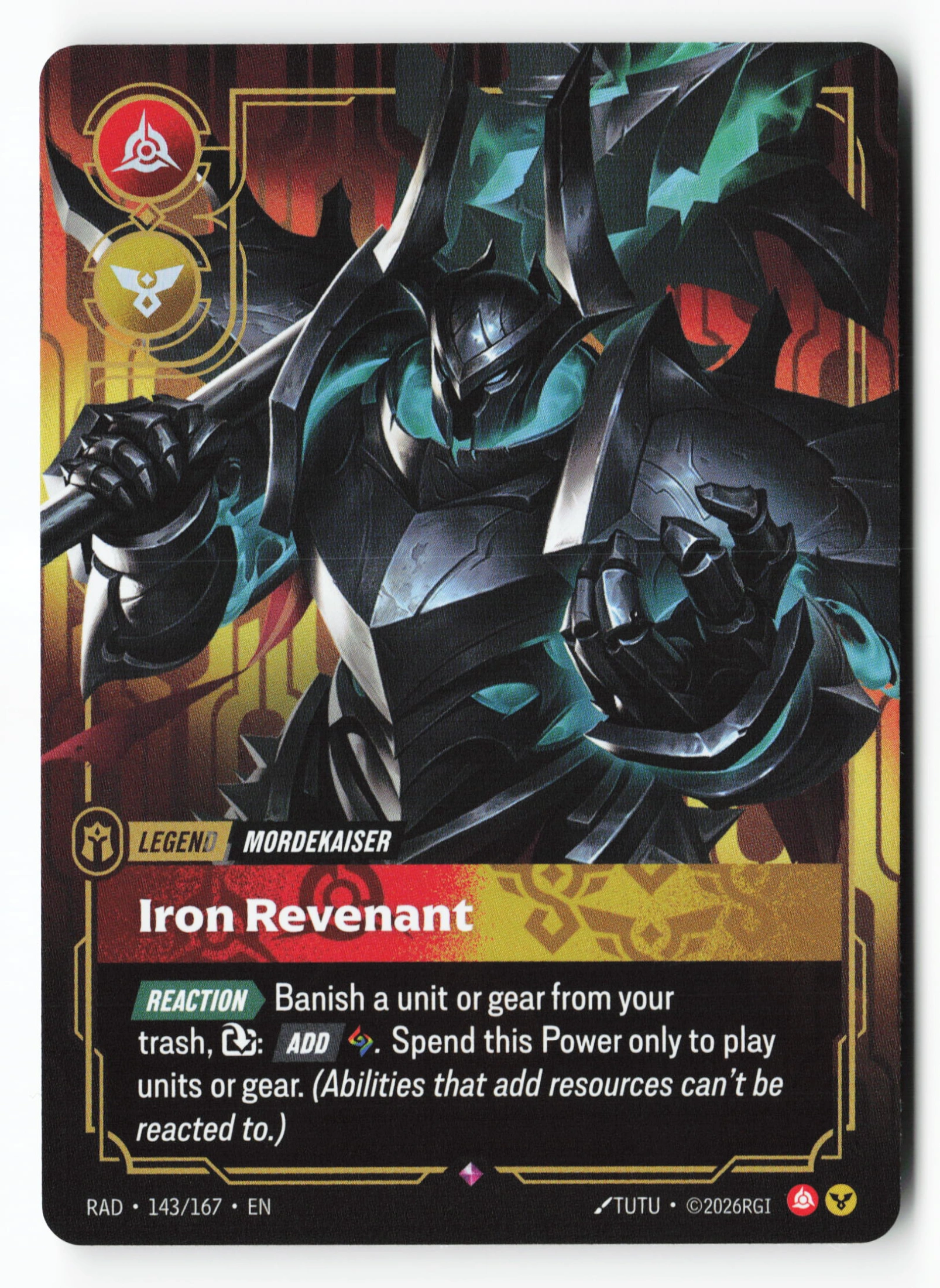Iron Revenant (RAD 143) — Voorkant