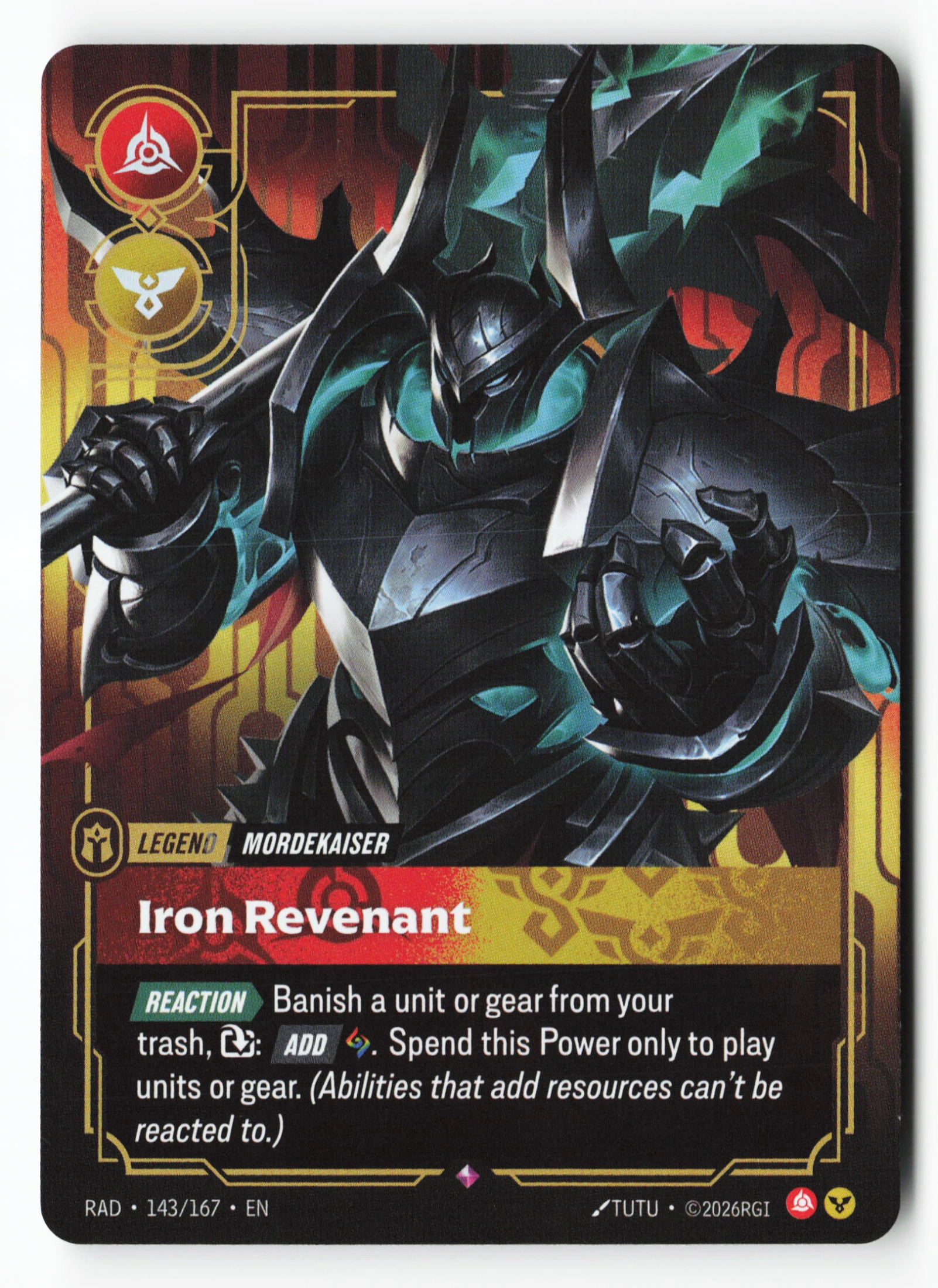 Iron Revenant (RAD 143) — Voorkant