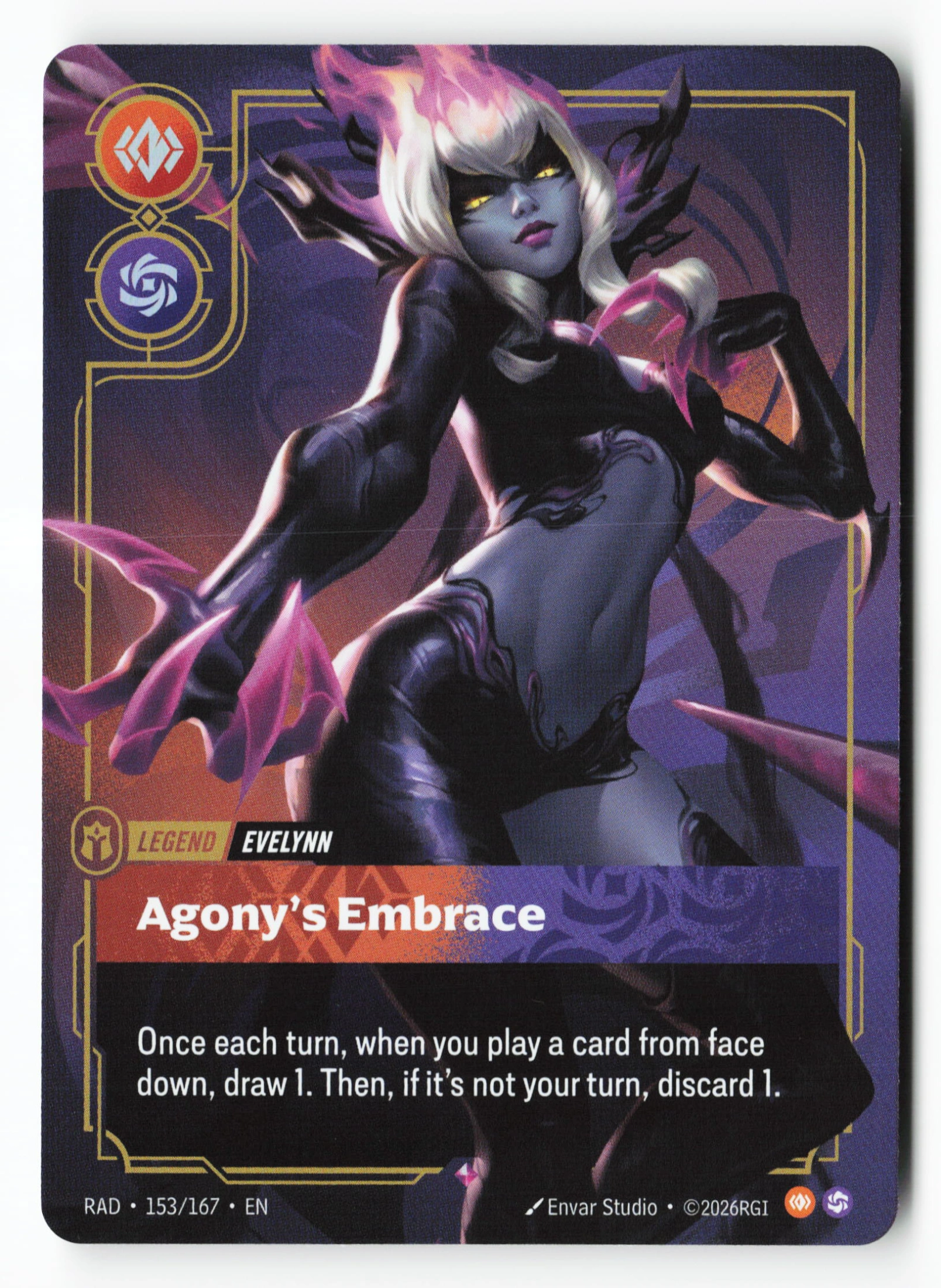 Agony's Embrace (RAD 153) — Voorkant
