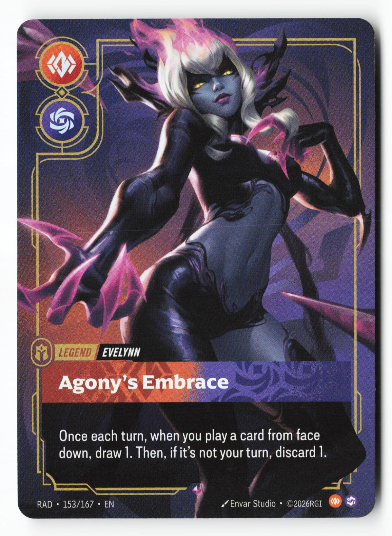 Agony's Embrace (RAD 153) — Voorkant