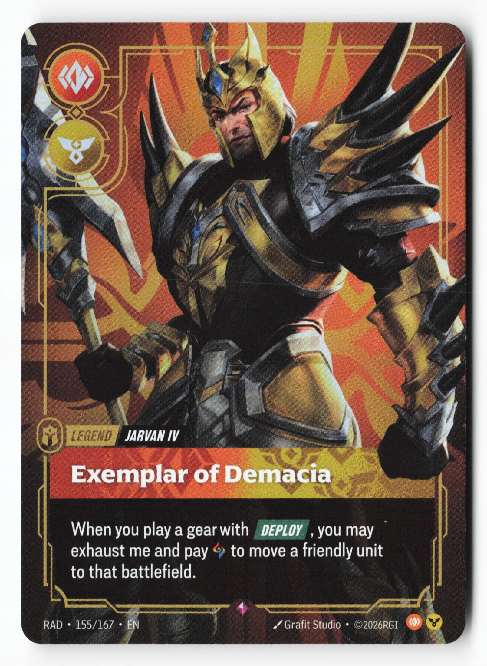 Exemplar Of Demacia (RAD 155) — Voorkant
