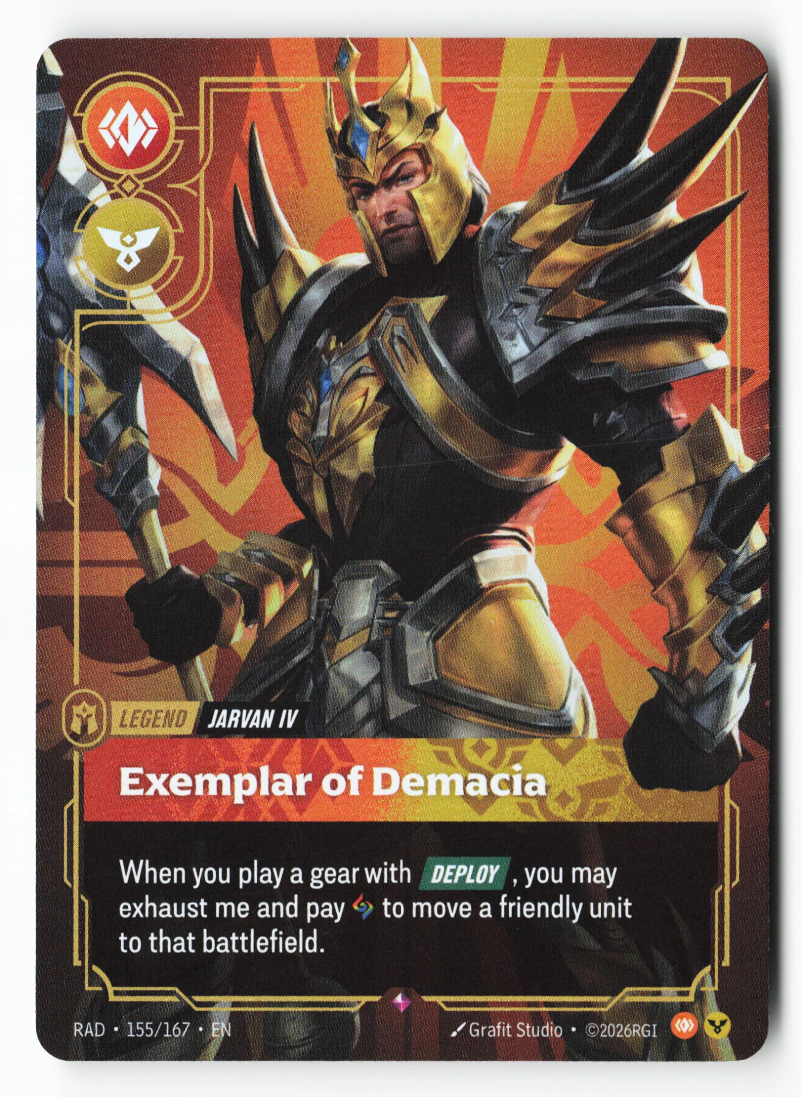 Exemplar Of Demacia (RAD 155) — Voorkant