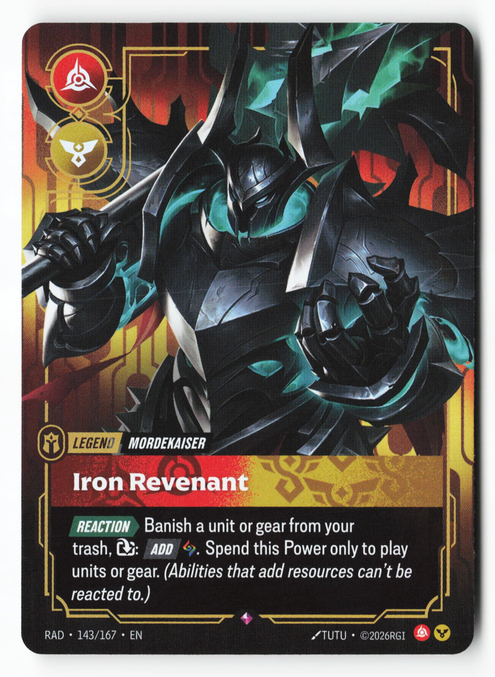 Iron Revenant (RAD 143) — Voorkant