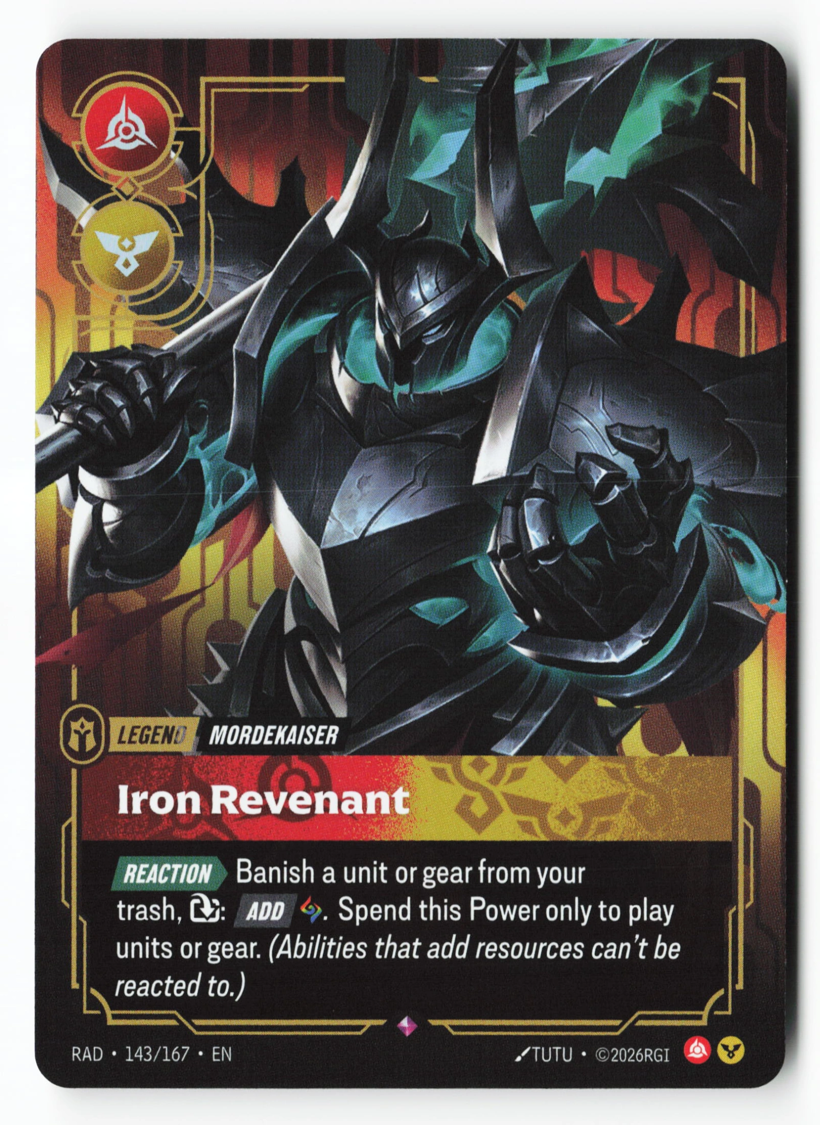 Iron Revenant (RAD 143) — Voorkant