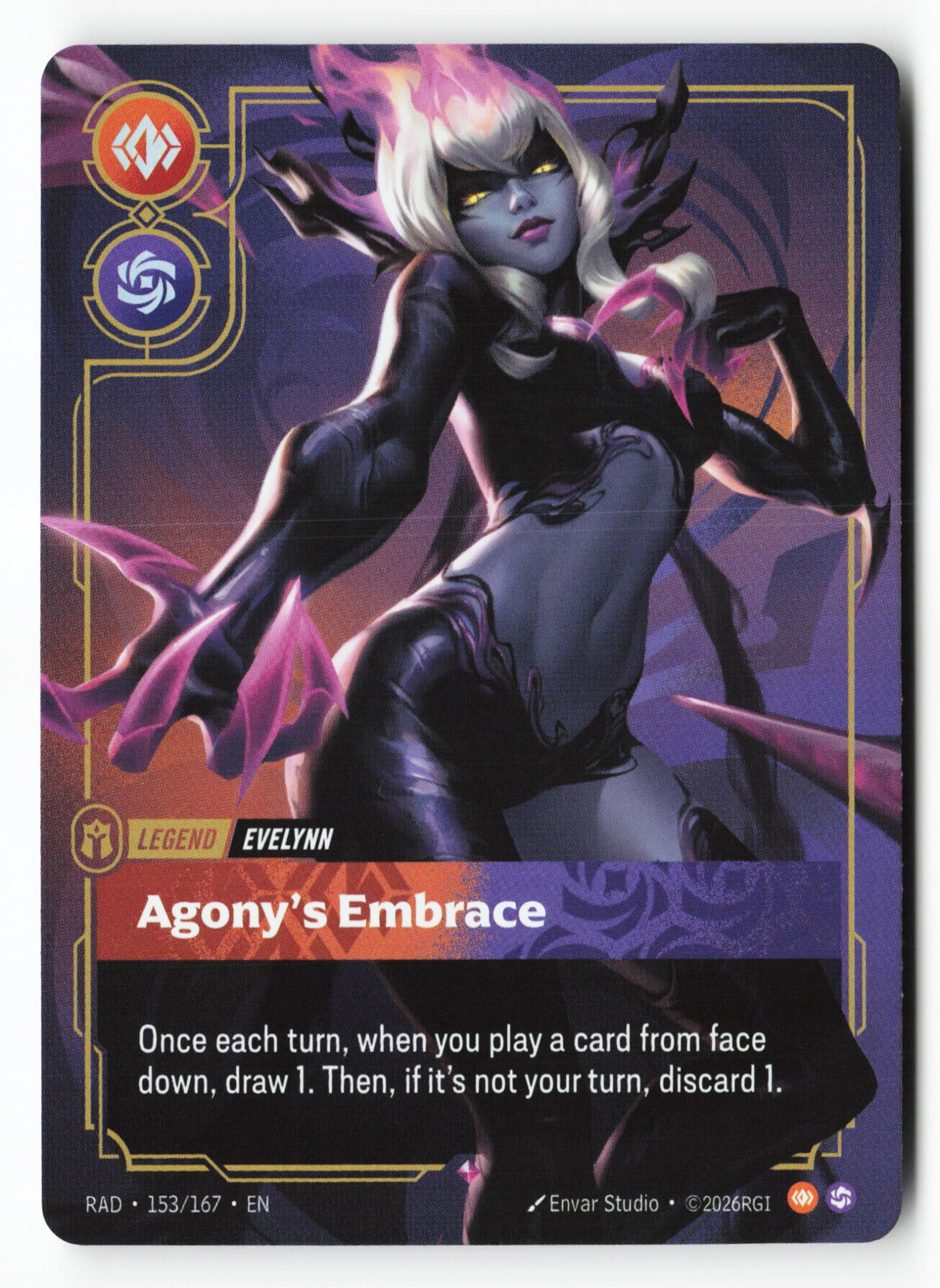 Agony's Embrace (RAD 153) — Voorkant