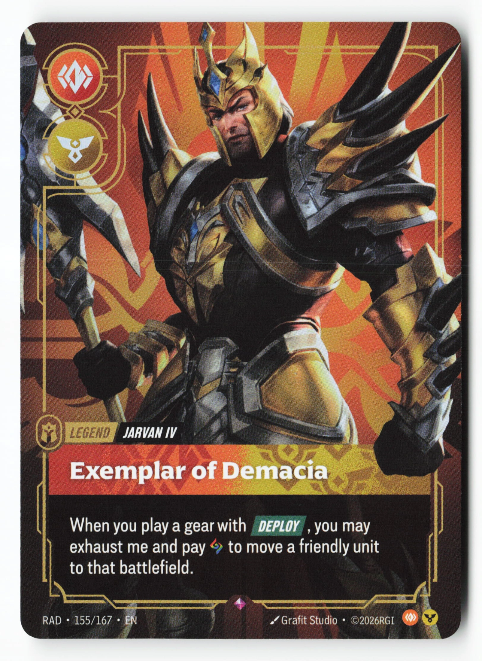Exemplar Of Demacia (RAD 155) — Voorkant