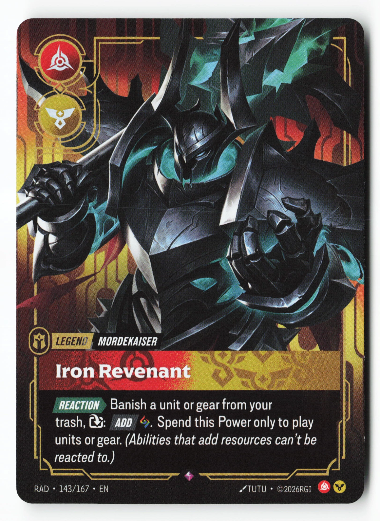 Iron Revenant (RAD 143) — Voorkant
