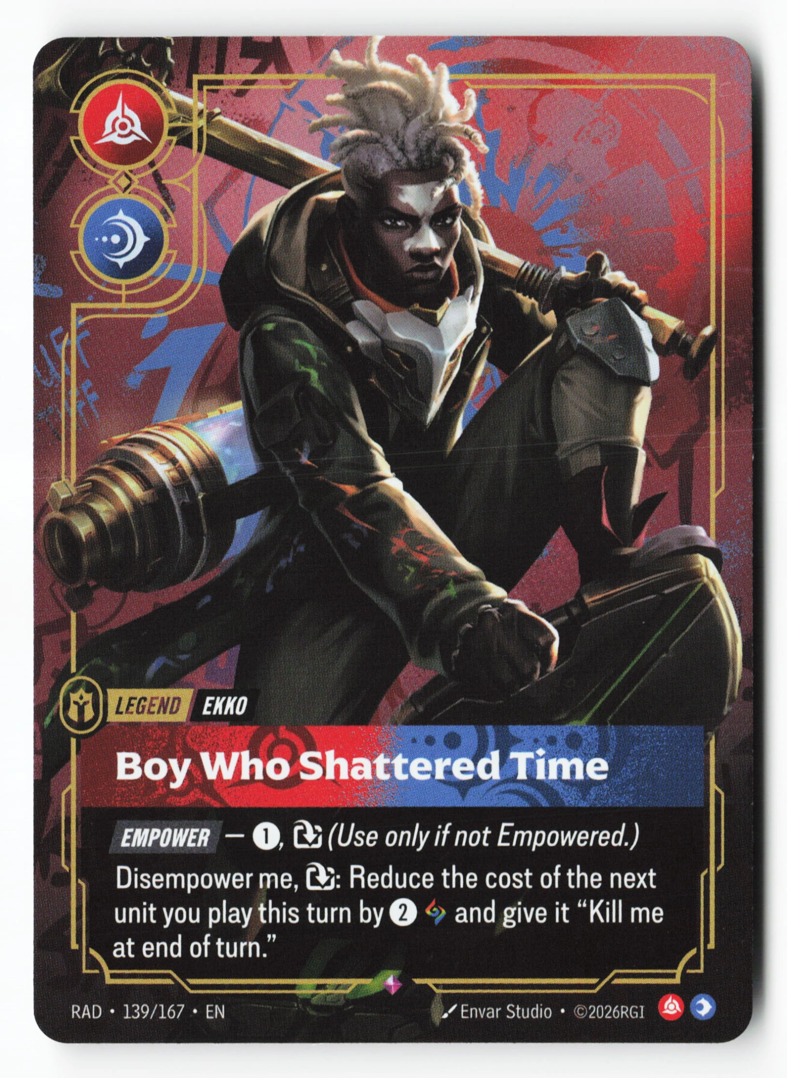 Boy Who Shattered Time (RAD 139) — Voorkant