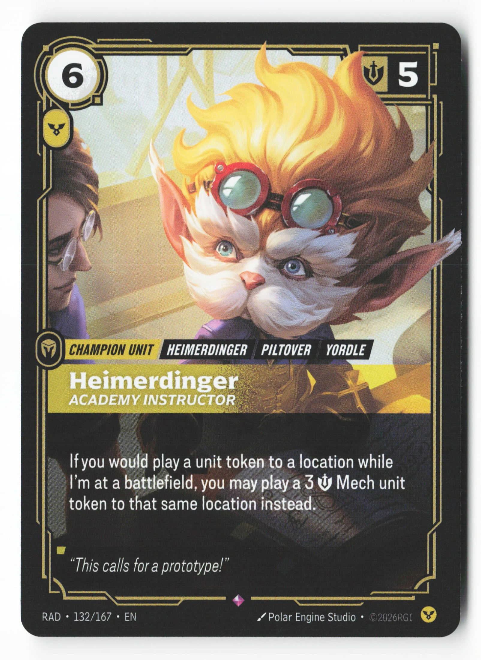 Heimerdinger, Academy Instructor (RAD 132) — Voorkant