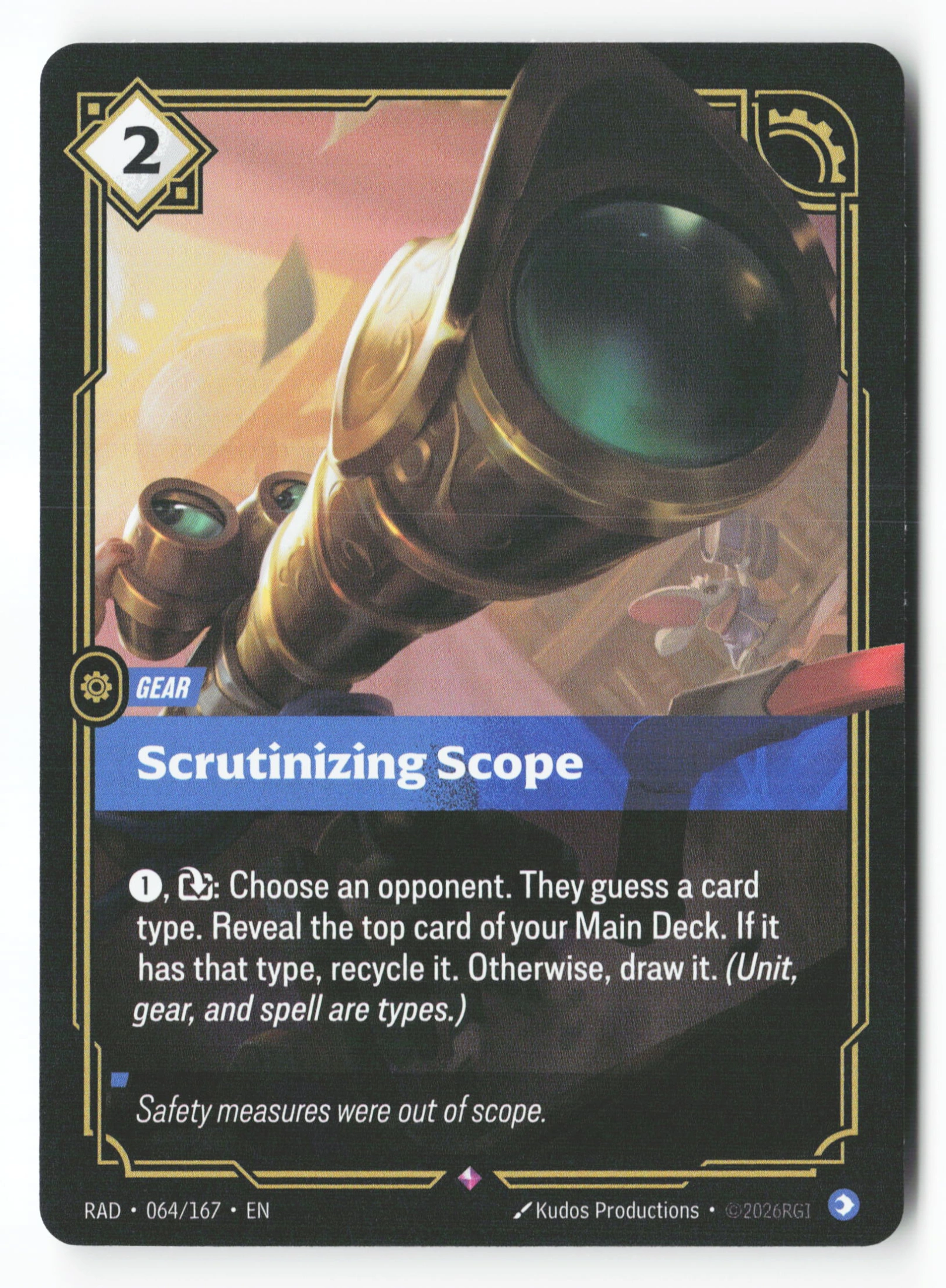 Scrutinizing Scope (RAD 064) — Voorkant