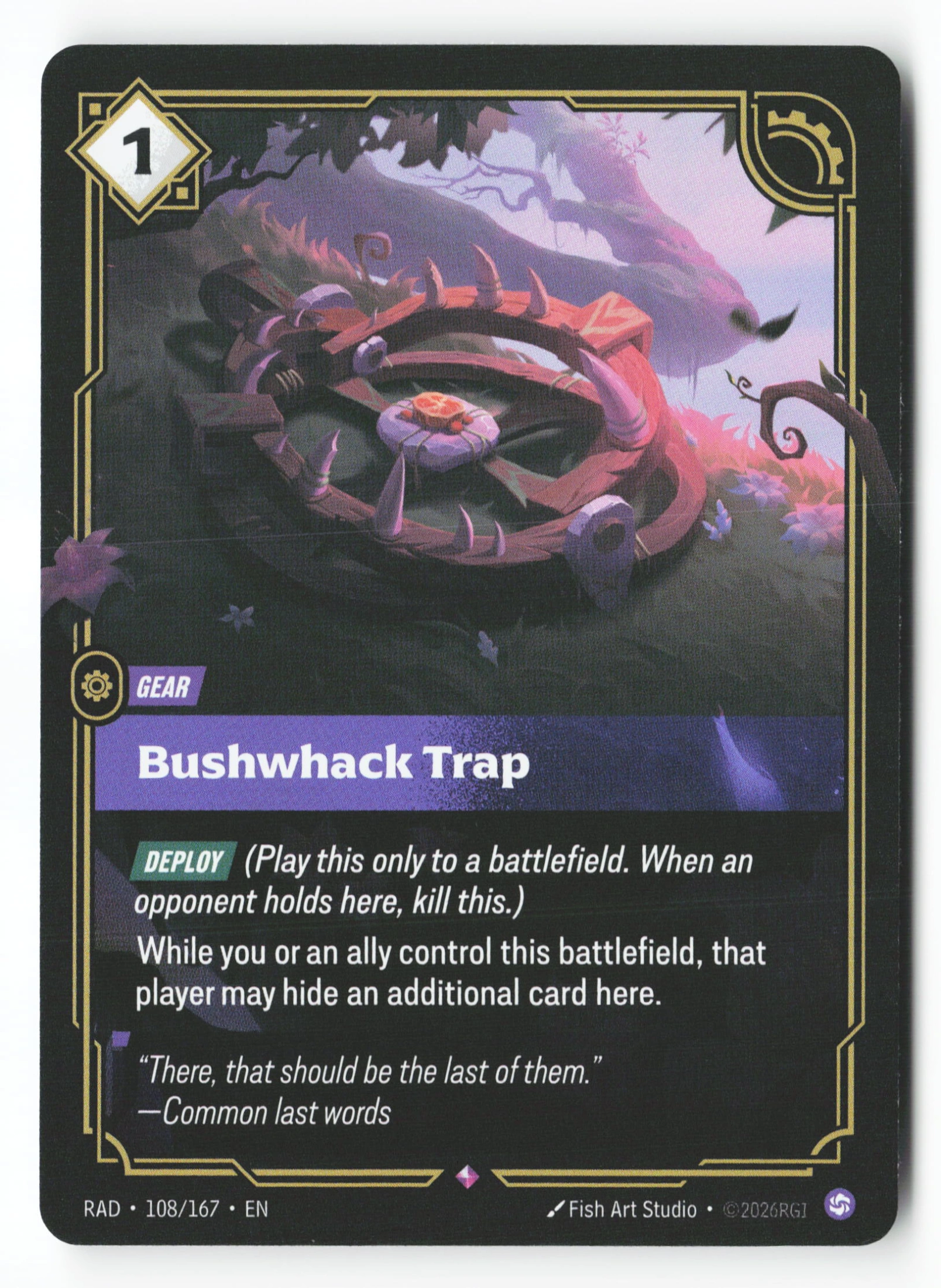 Bushwhack Trap (RAD 108) — Voorkant
