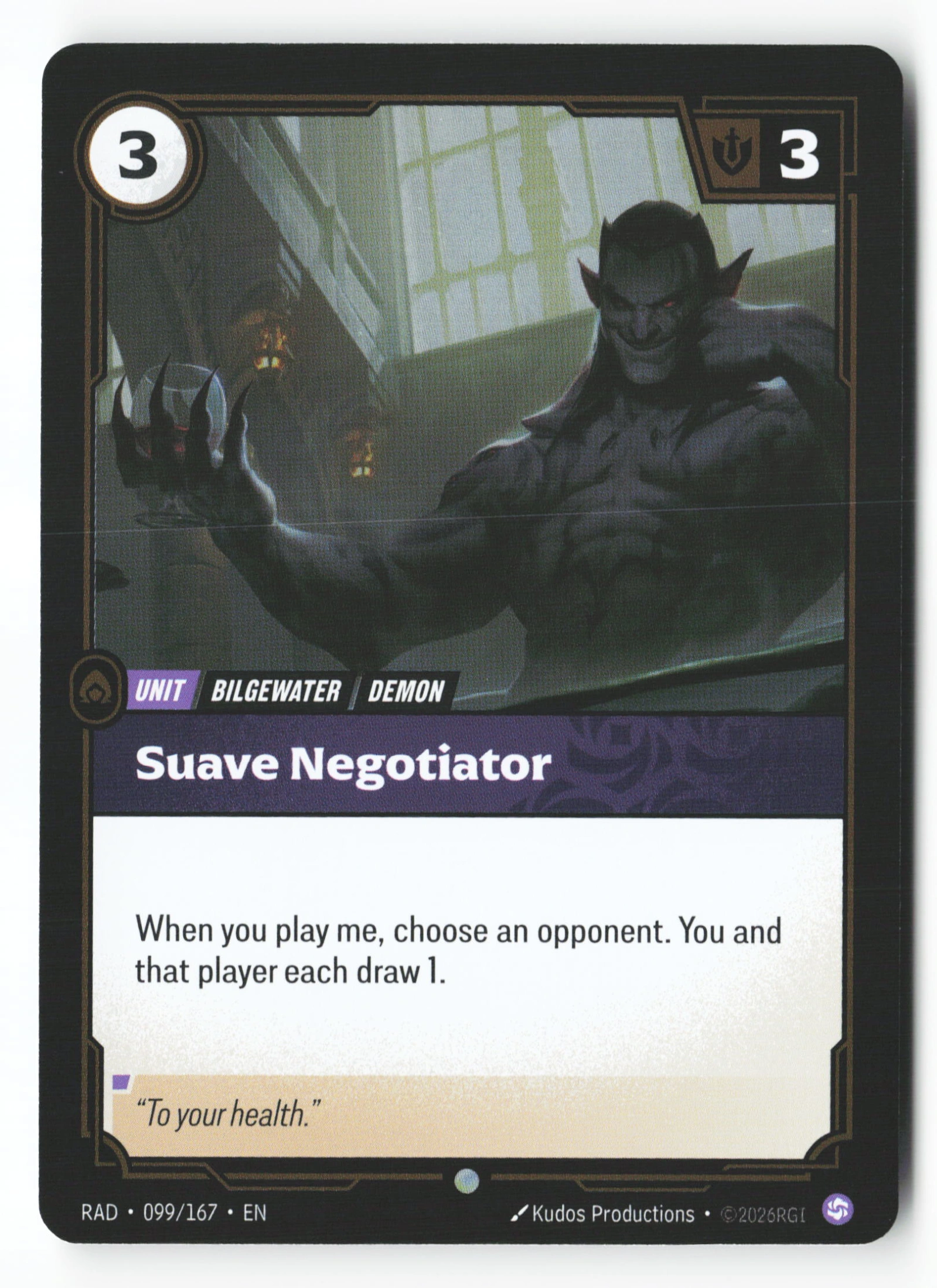 Suave Negotiator (RAD 099) — Voorkant