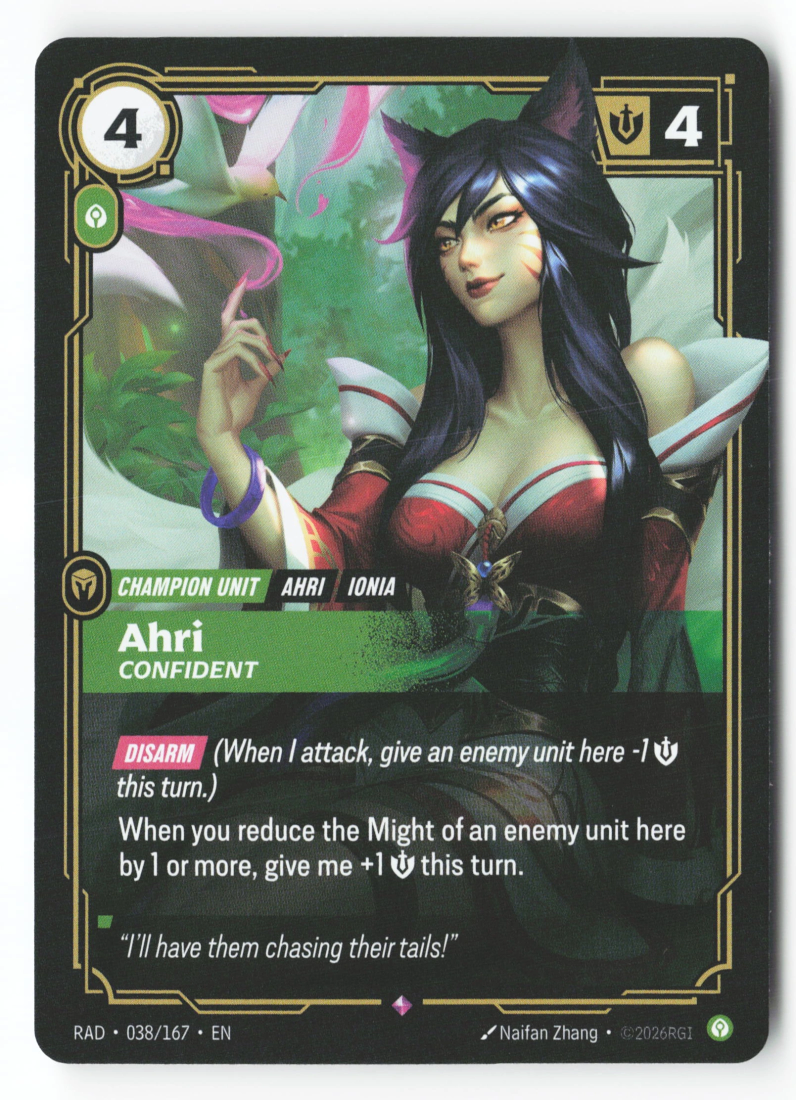 Ahri, Confident (RAD 038) — Voorkant