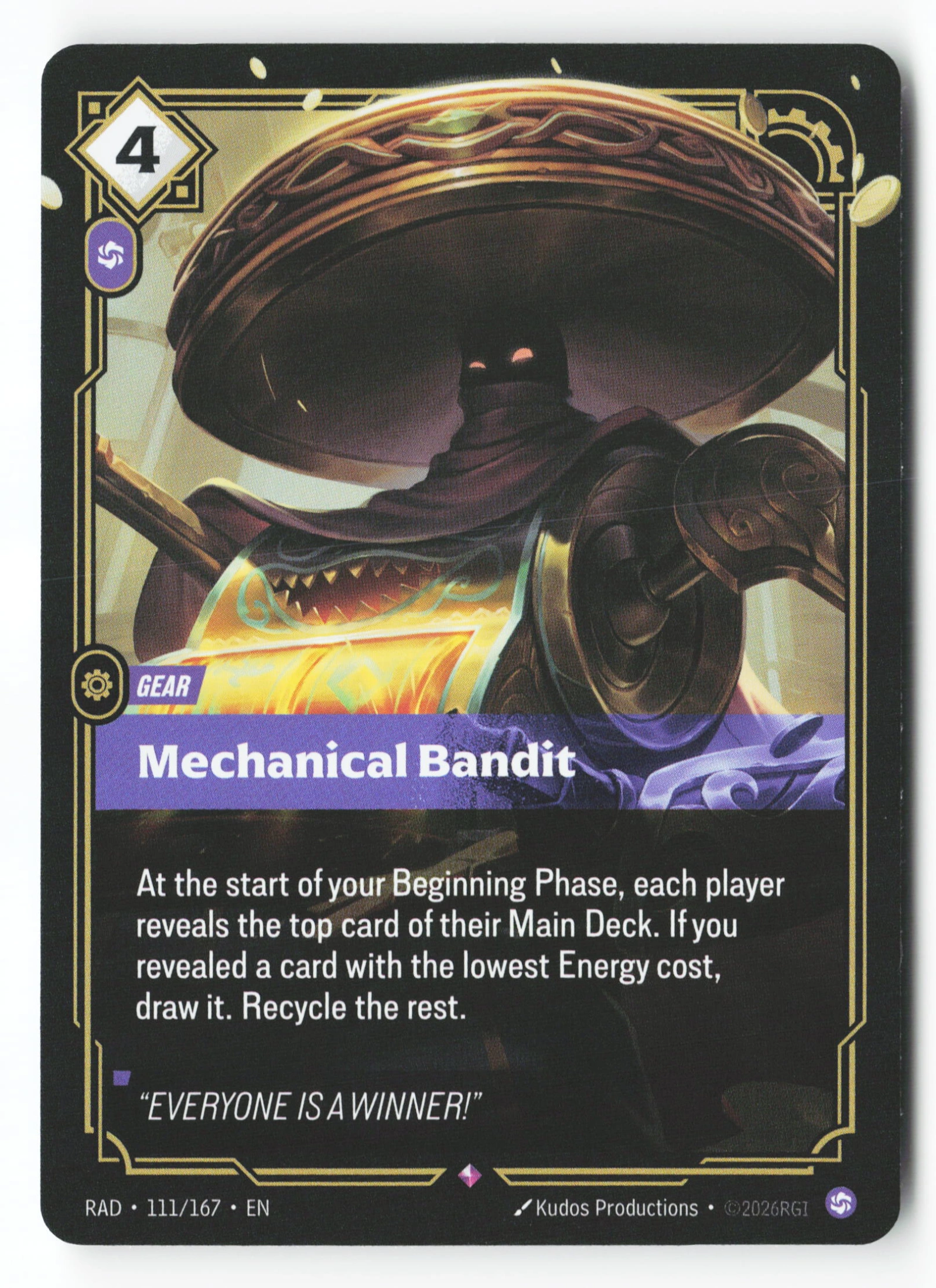 Mechanical Bandit (RAD 111) — Voorkant
