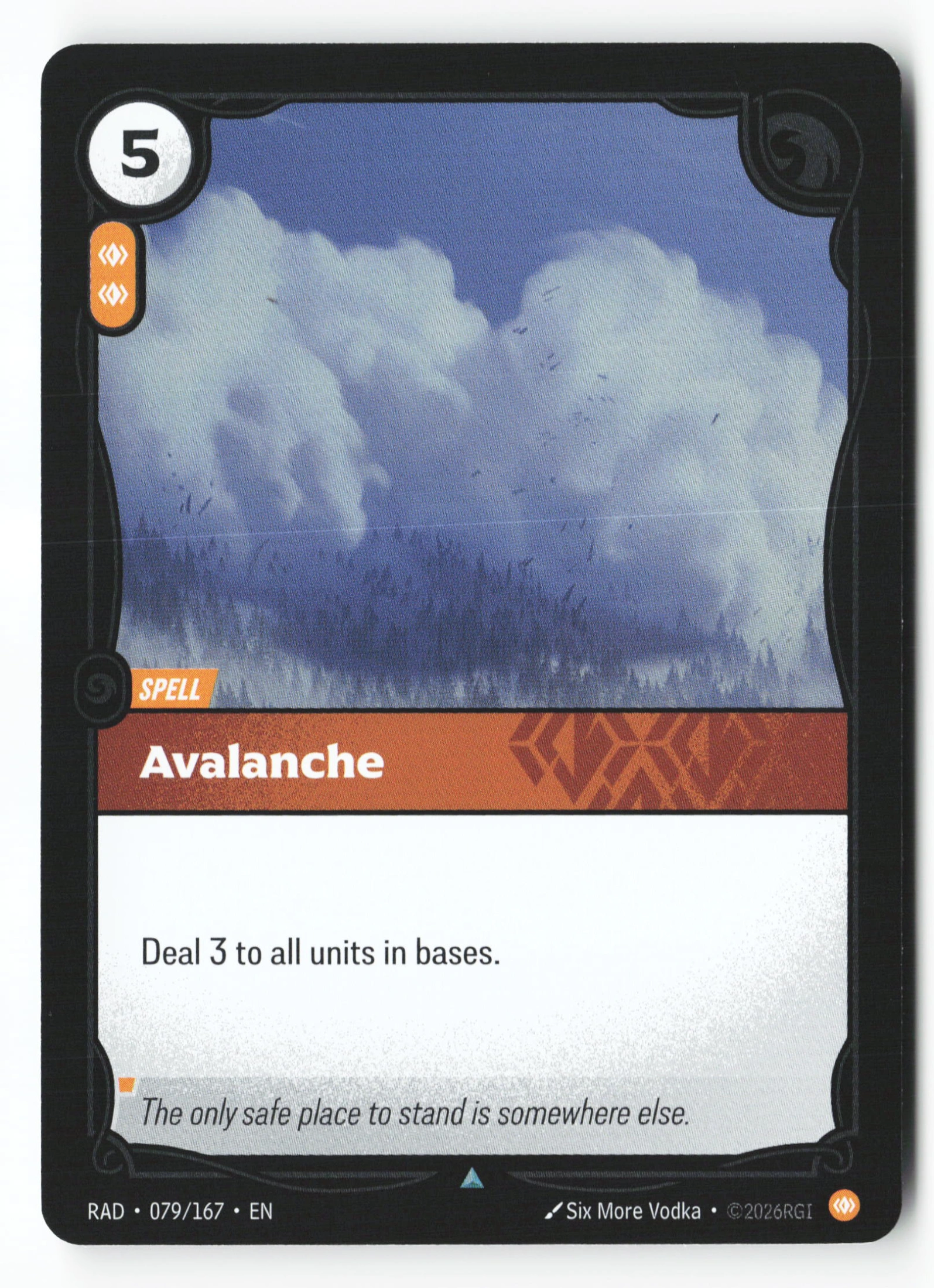 Avalanche (RAD 079) — Voorkant