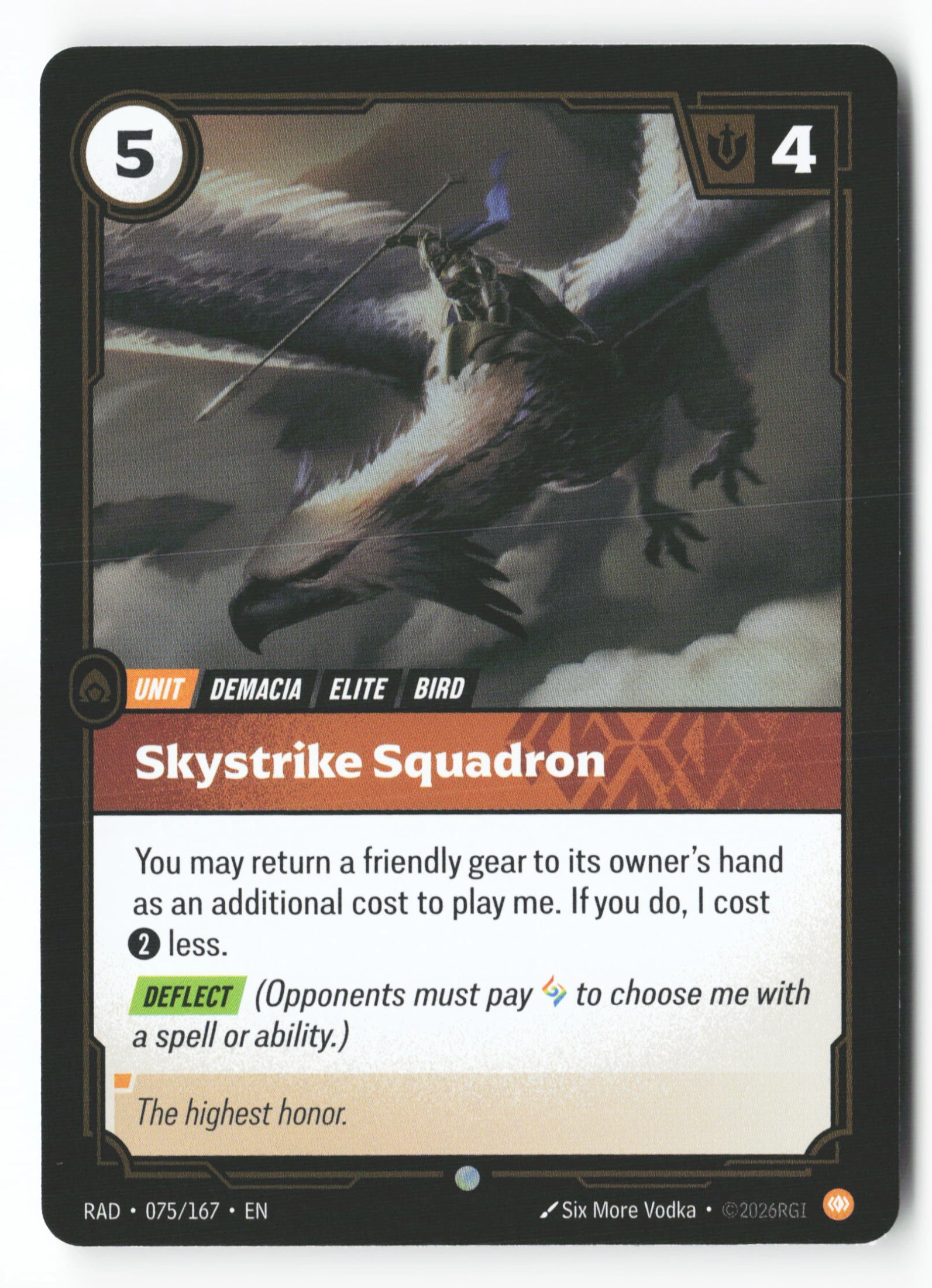 Skystrike Squadron (RAD 075) — Voorkant