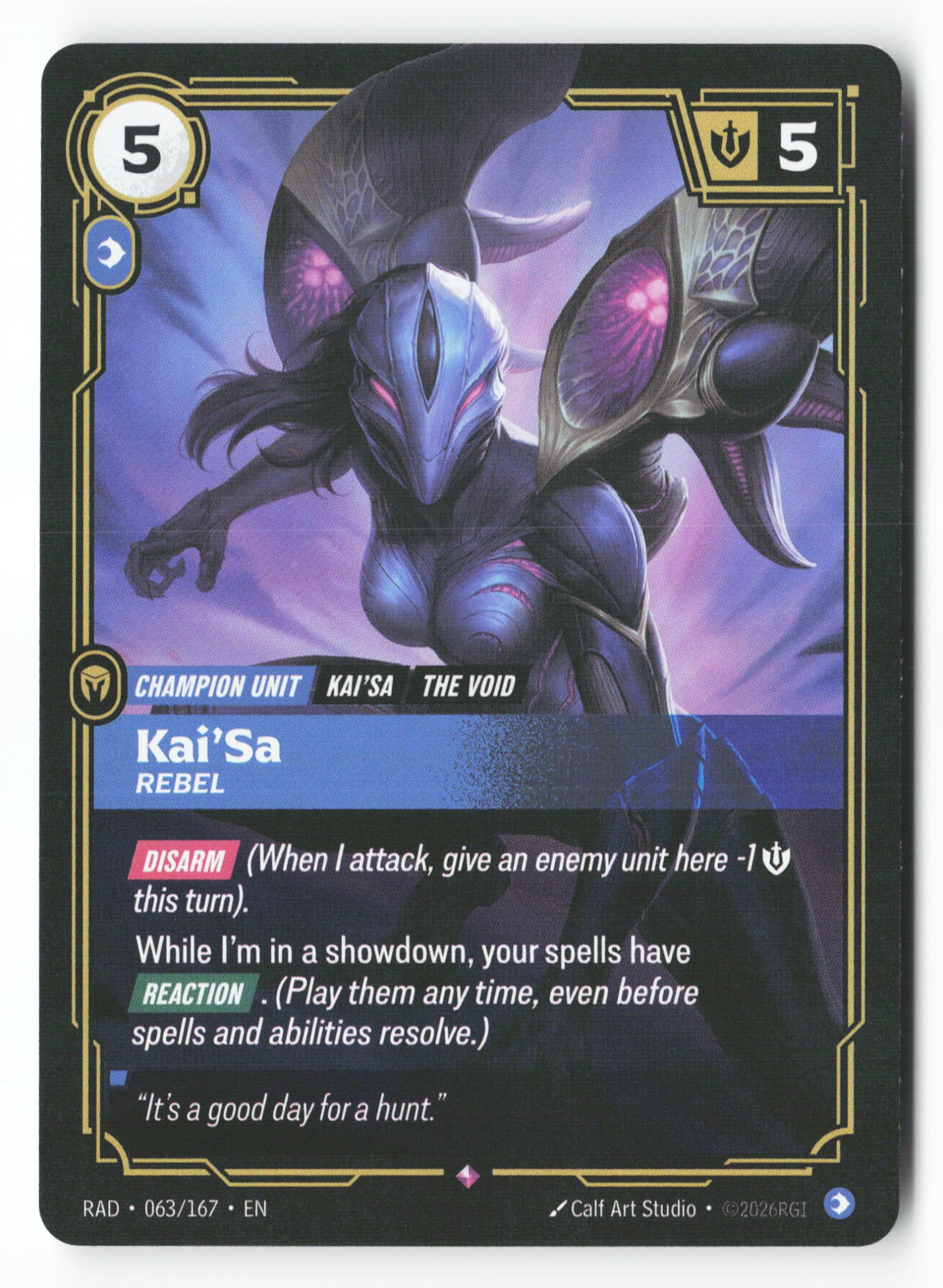 Kai'sa, Rebel (RAD 063) — Voorkant
