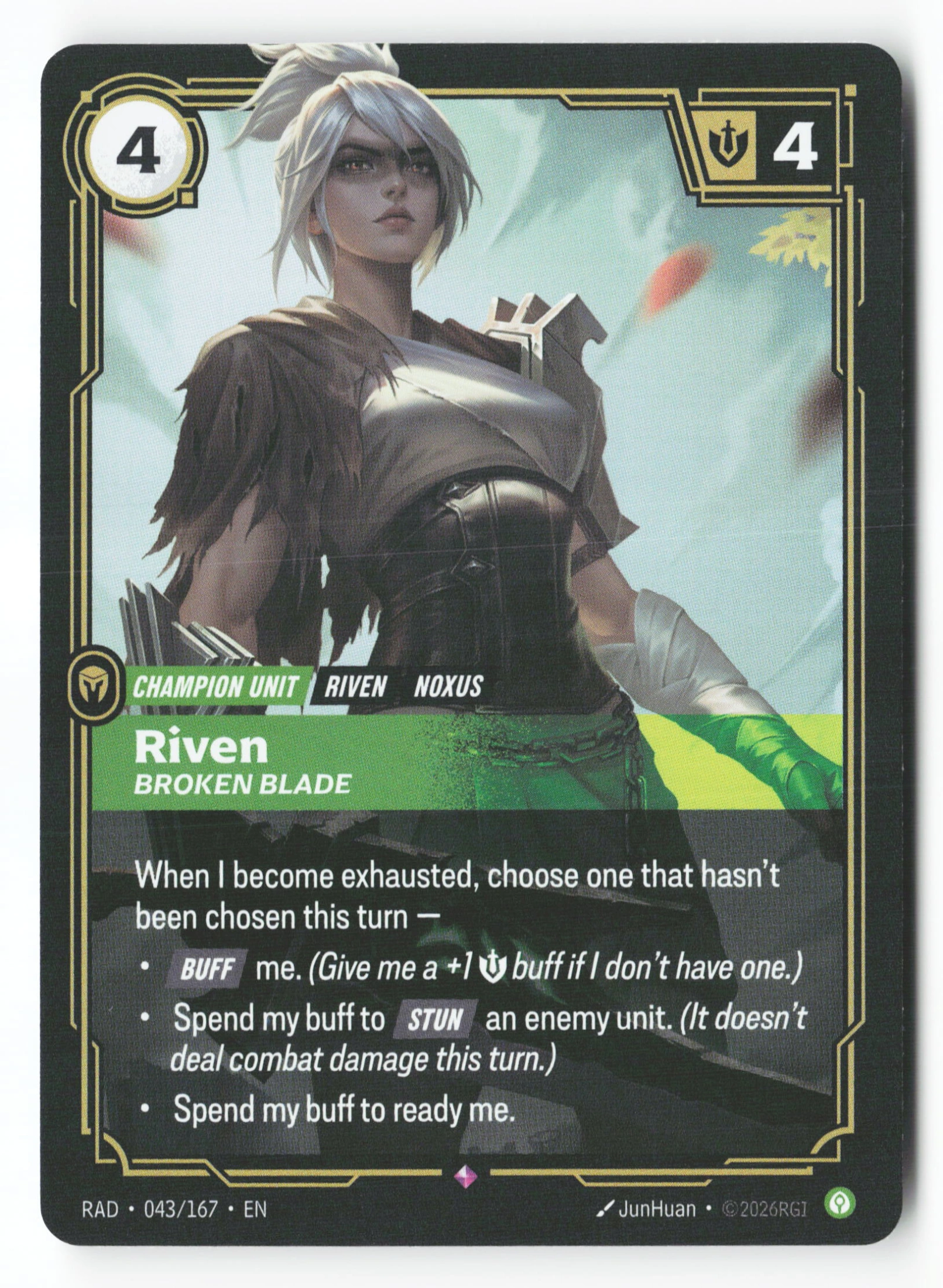 Riven, Broken Blade (RAD 043) — Voorkant