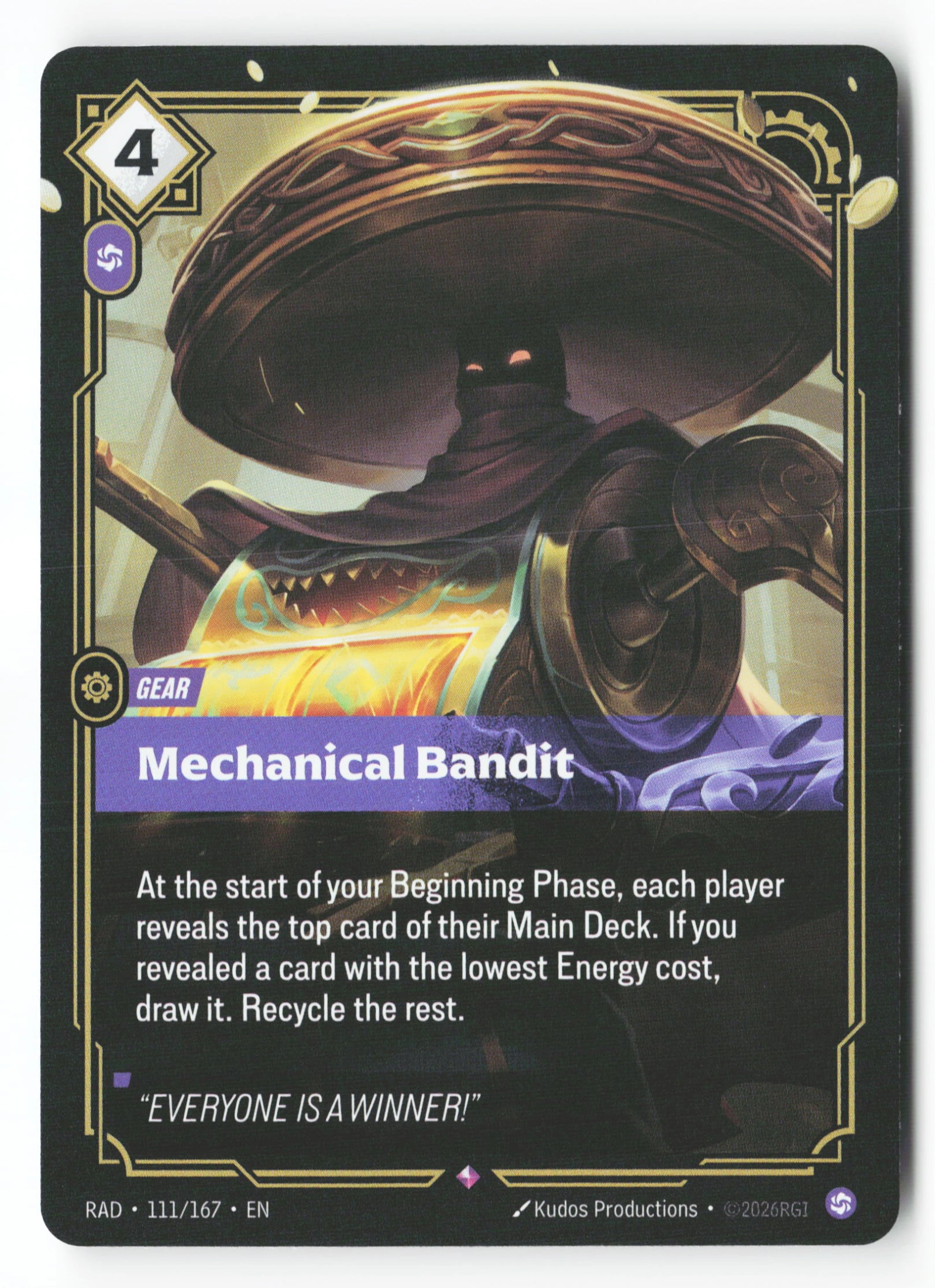 Mechanical Bandit (RAD 111) — Voorkant
