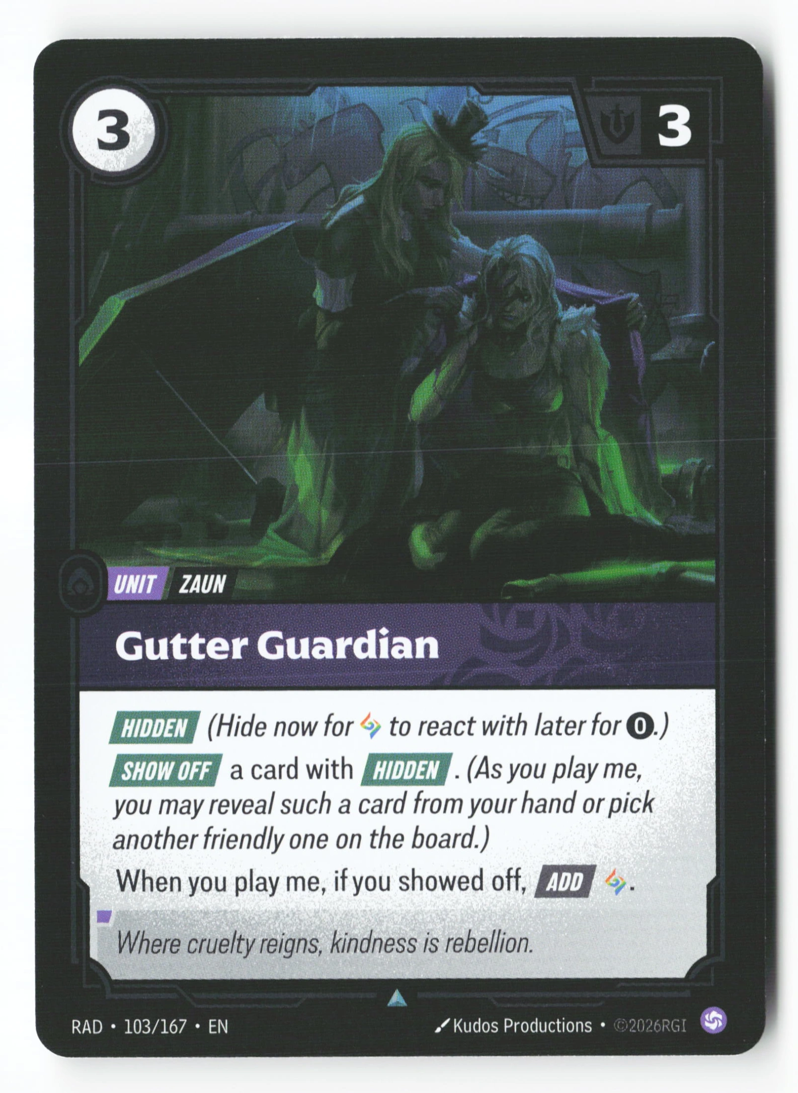Gutter Guardian (RAD 103) — Voorkant