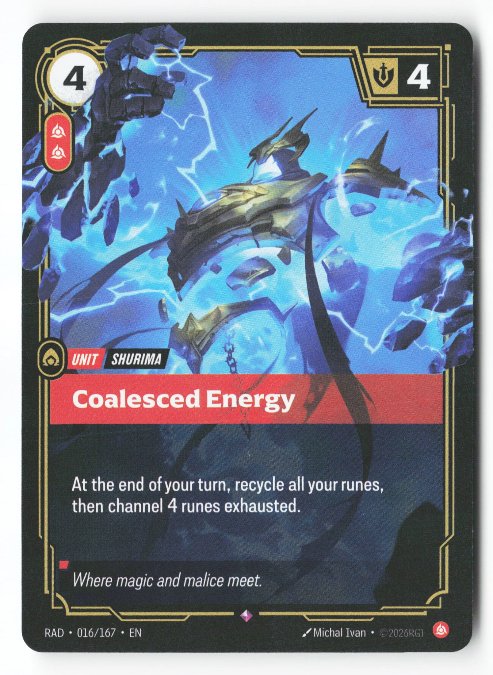 Coalesced Energy (RAD 016) — Voorkant