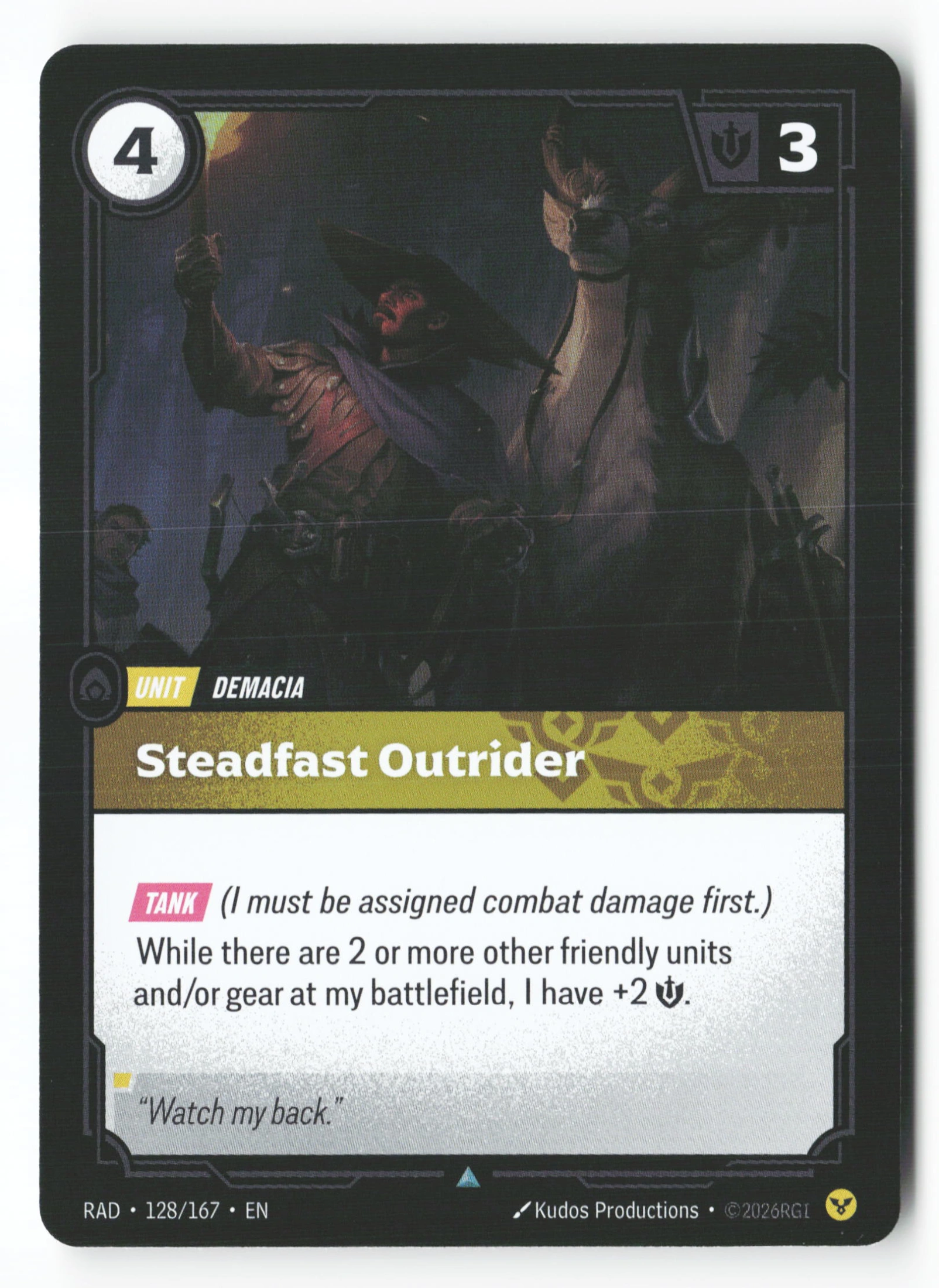 Steadfast Outrider (RAD 128) — Voorkant