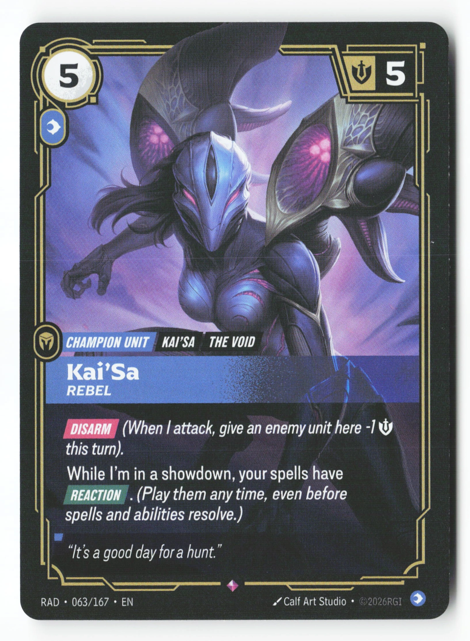 Kai'sa, Rebel (RAD 063) — Voorkant