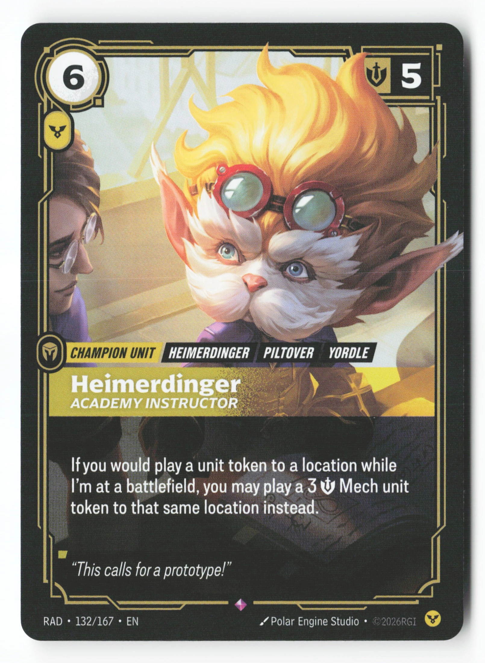 Heimerdinger, Academy Instructor (RAD 132) — Voorkant