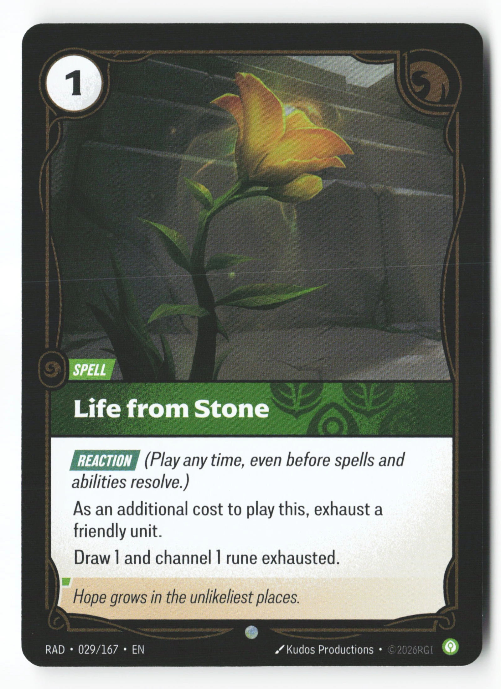 Life From Stone (RAD 029) — Voorkant