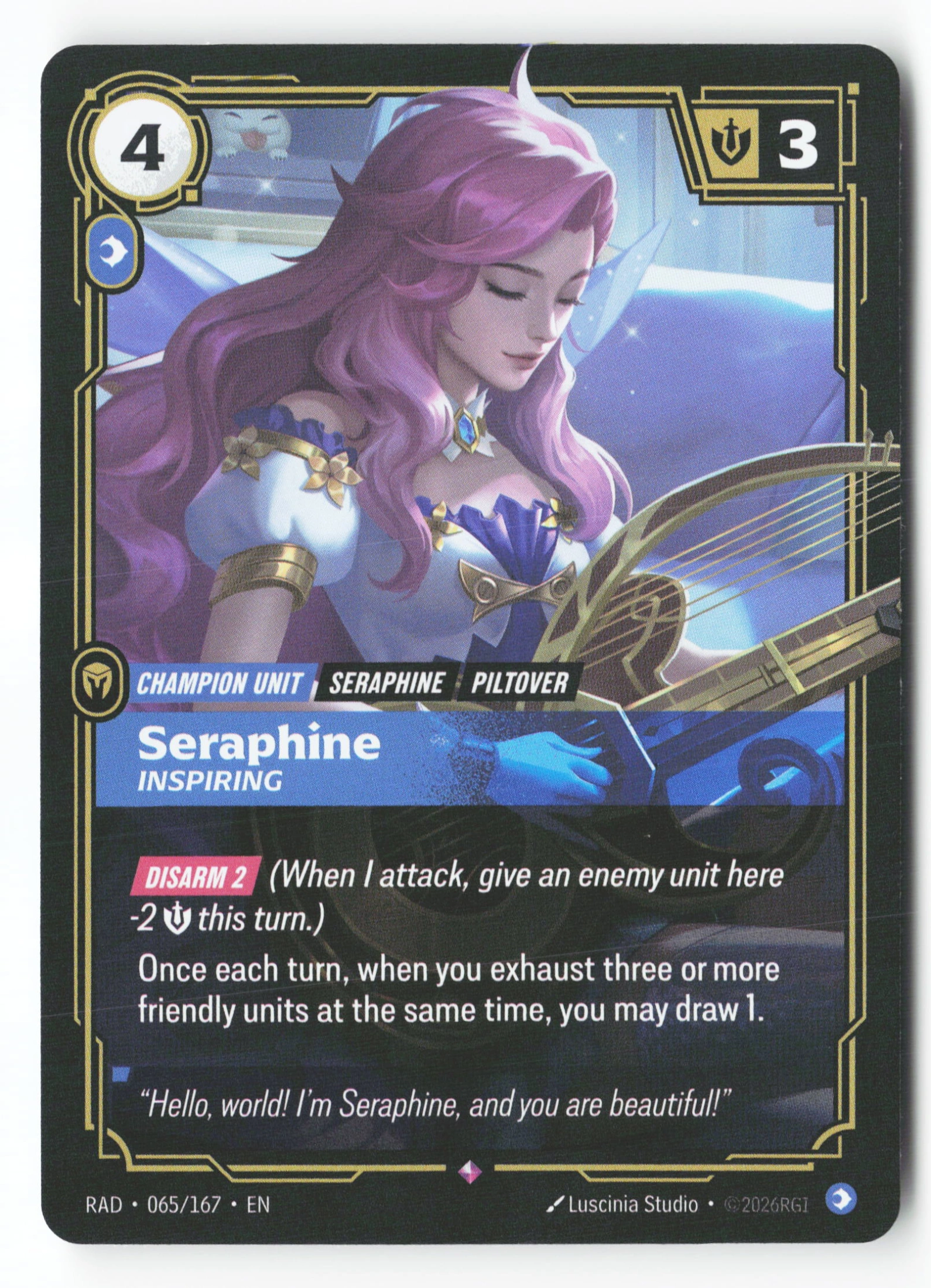 Seraphine, Inspiring (RAD 065) — Voorkant