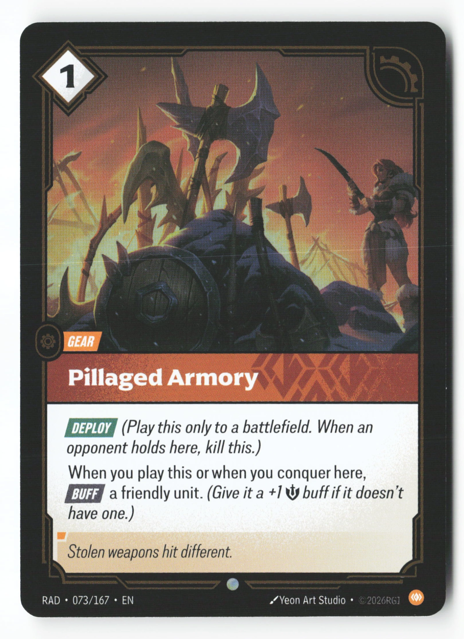 Pillaged Armory (RAD 073) — Voorkant