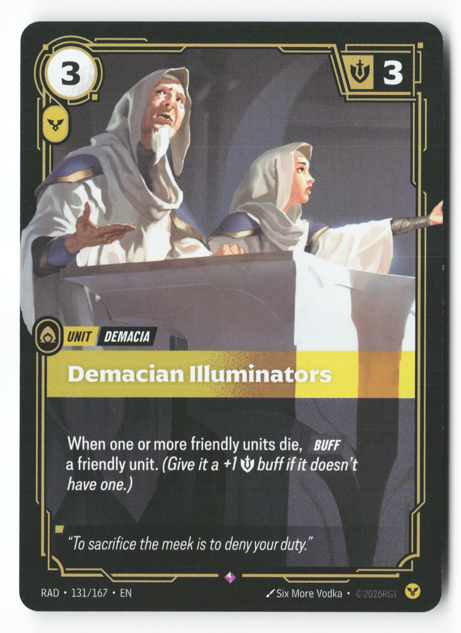 Demacian Illuminators (RAD 131) — Voorkant