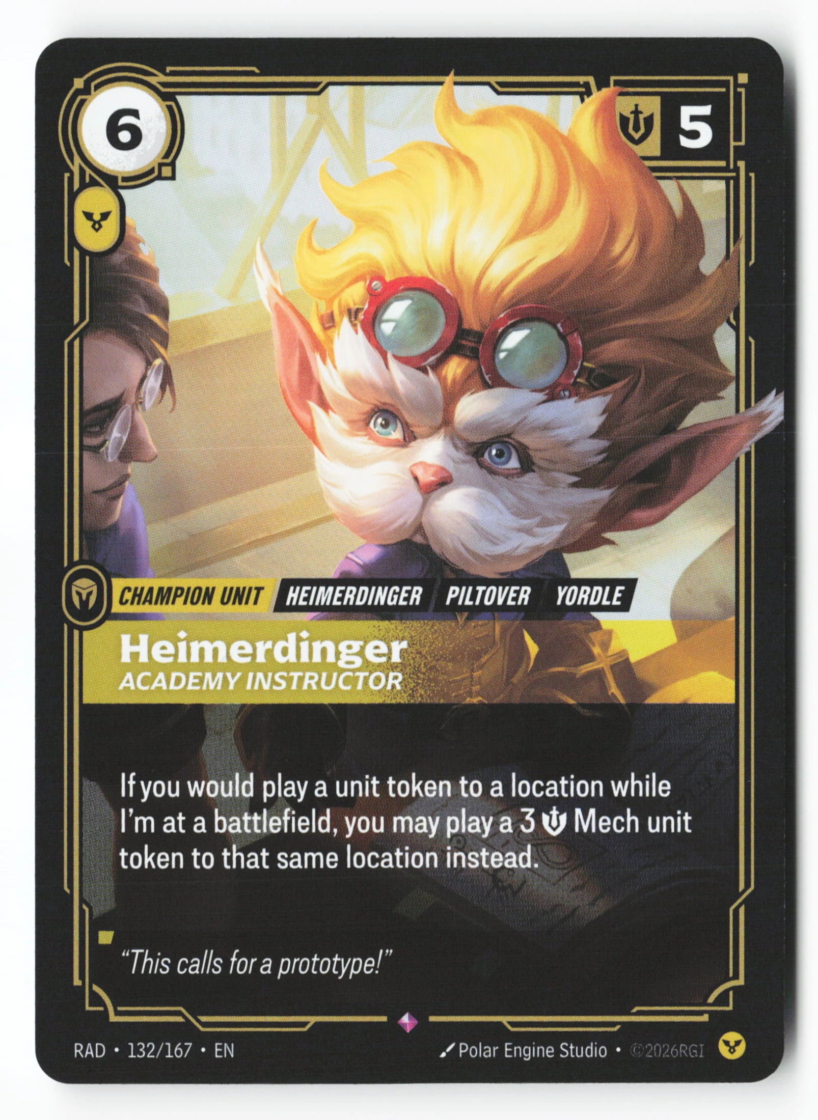 Heimerdinger, Academy Instructor (RAD 132) — Voorkant