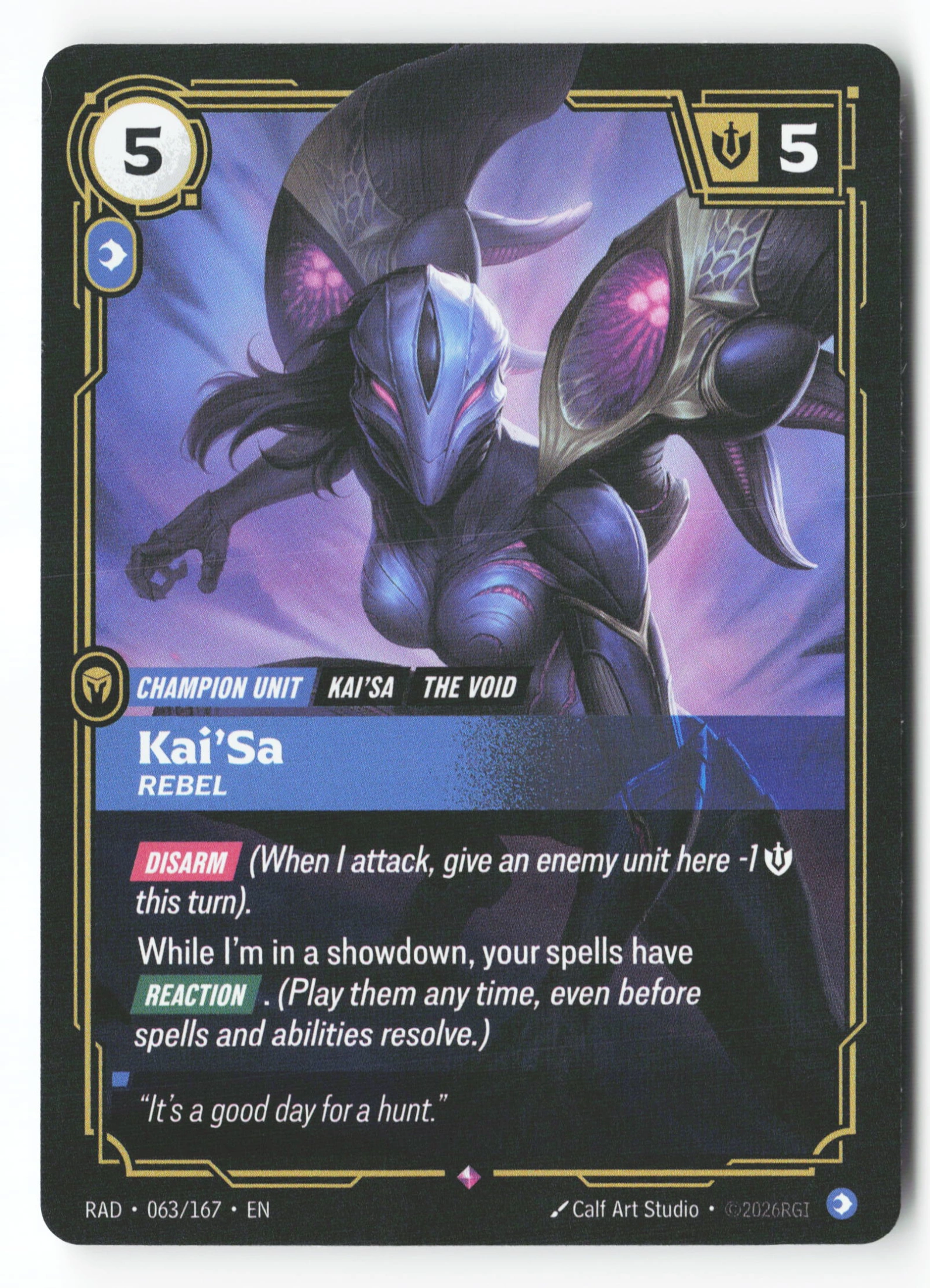 Kai'sa, Rebel (RAD 063) — Voorkant
