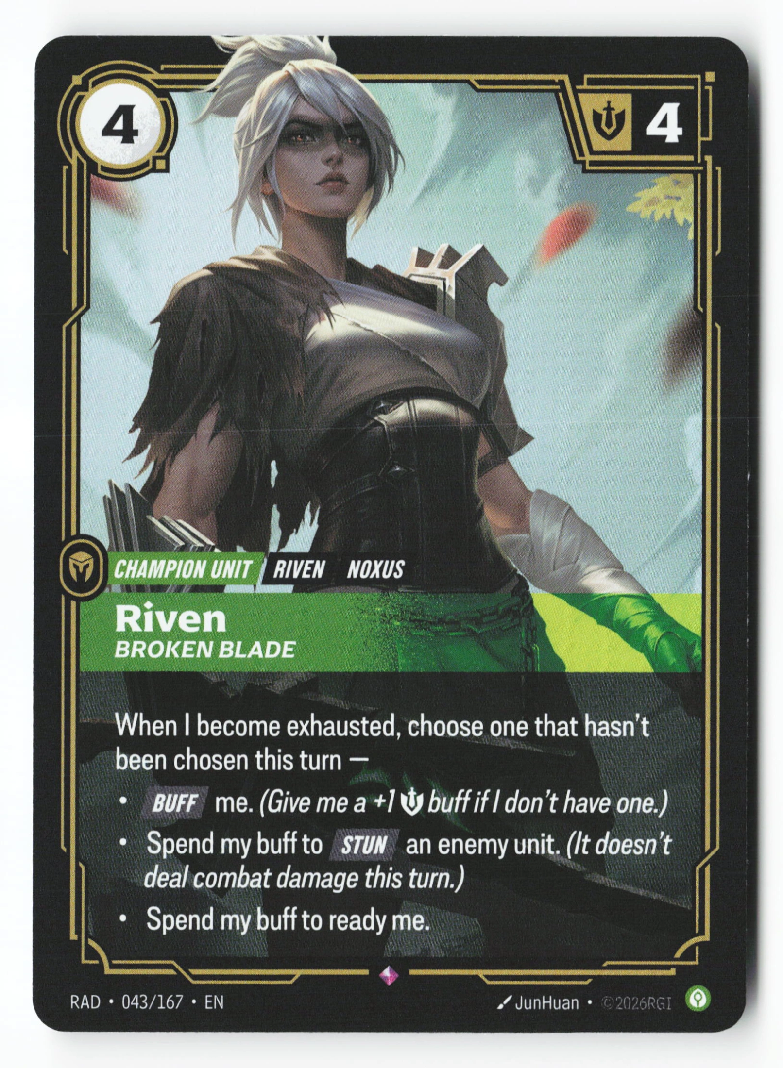 Riven, Broken Blade (RAD 043) — Voorkant