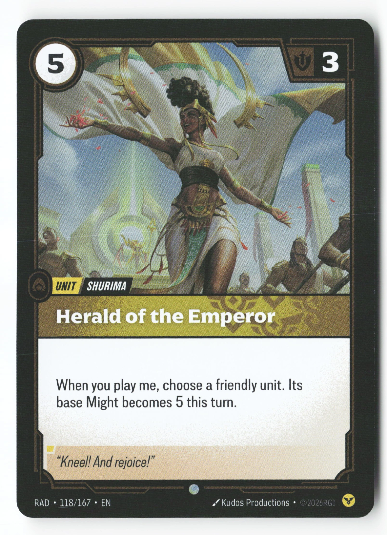 Herald Of The Emperor (RAD 118) — Voorkant