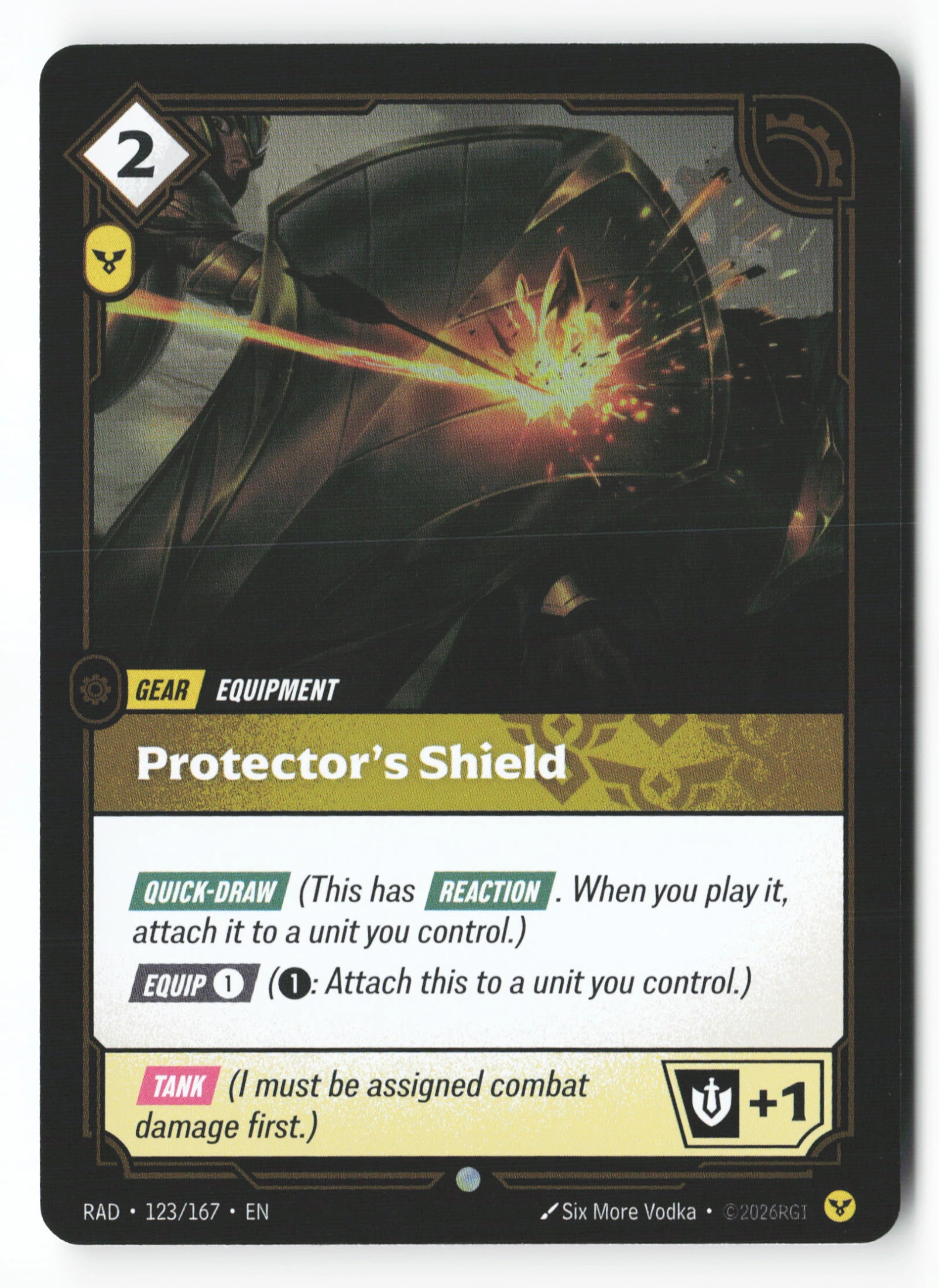 Protector's Shield (RAD 123) — Voorkant