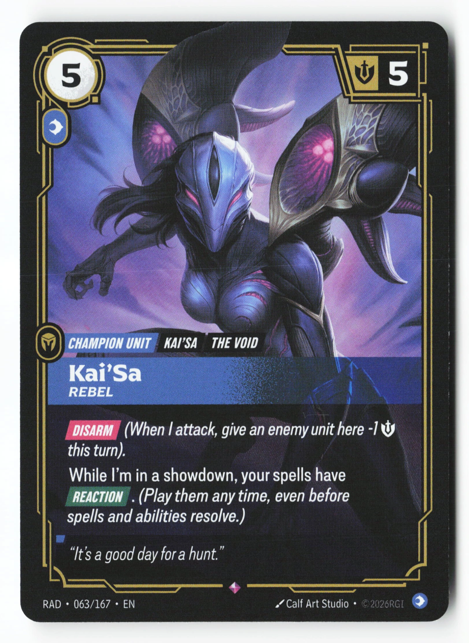 Kai'sa, Rebel (RAD 063) — Voorkant