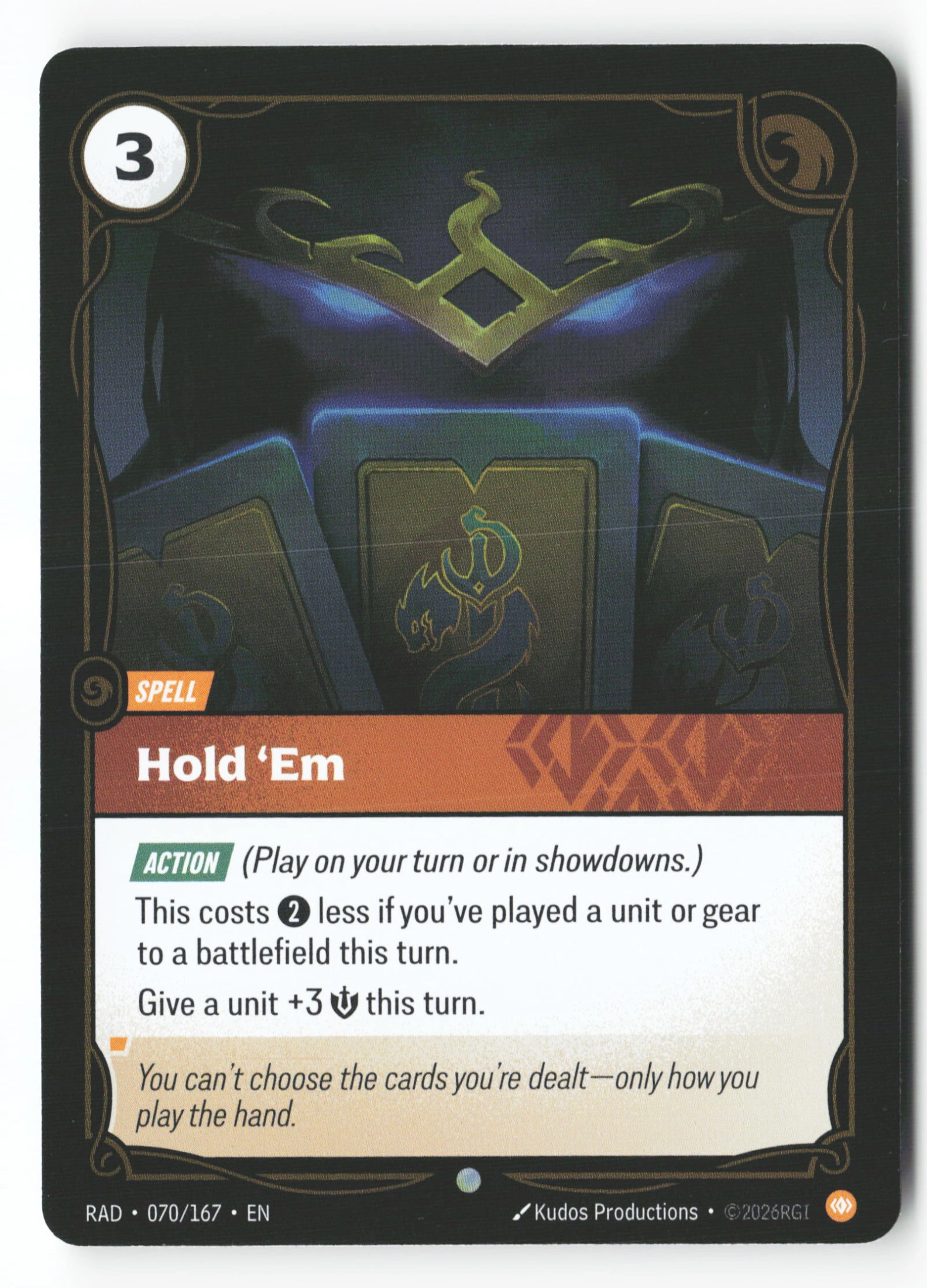 Hold 'em (RAD 070) — Voorkant