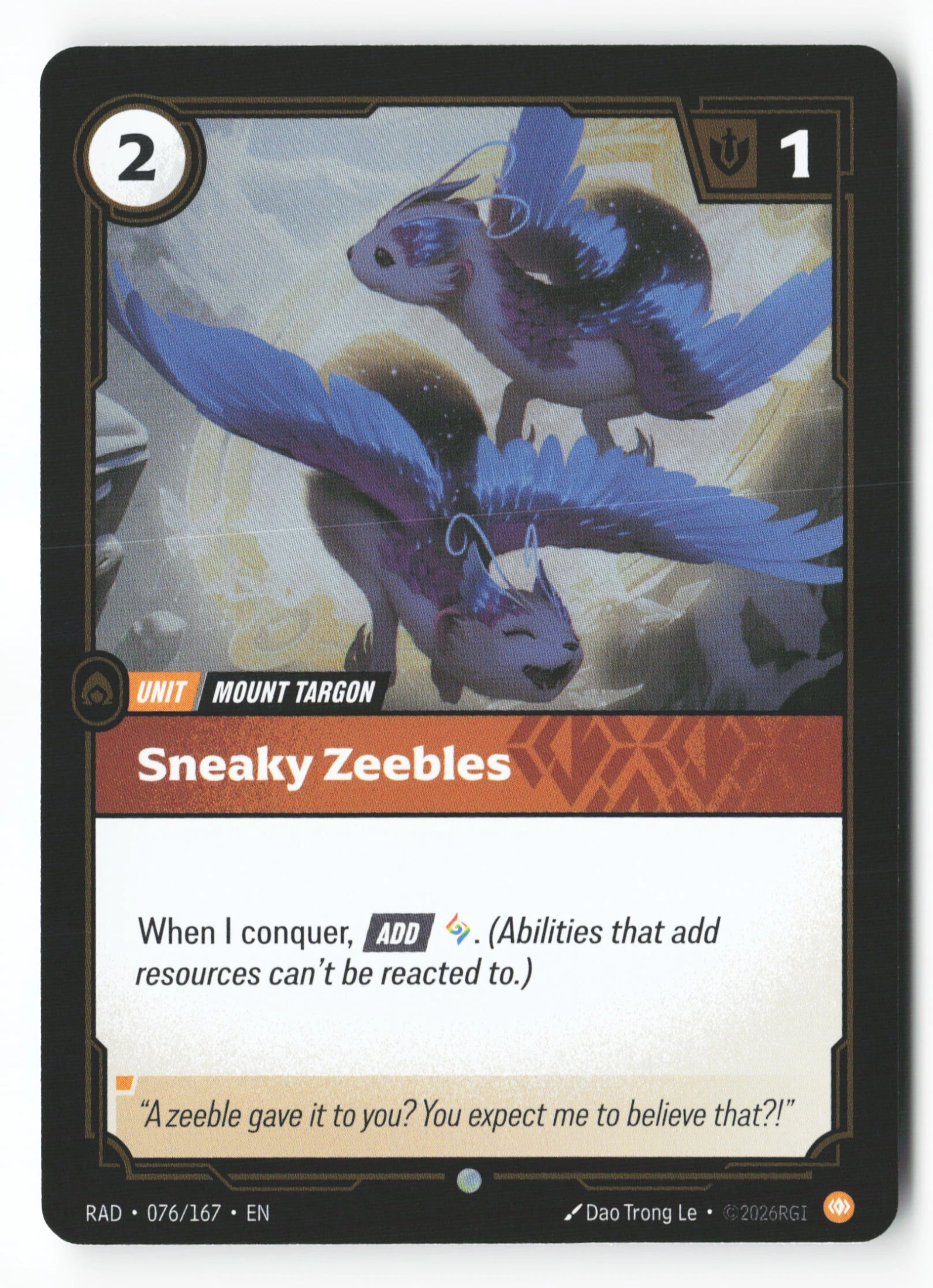 Sneaky Zeebles (RAD 076) — Voorkant