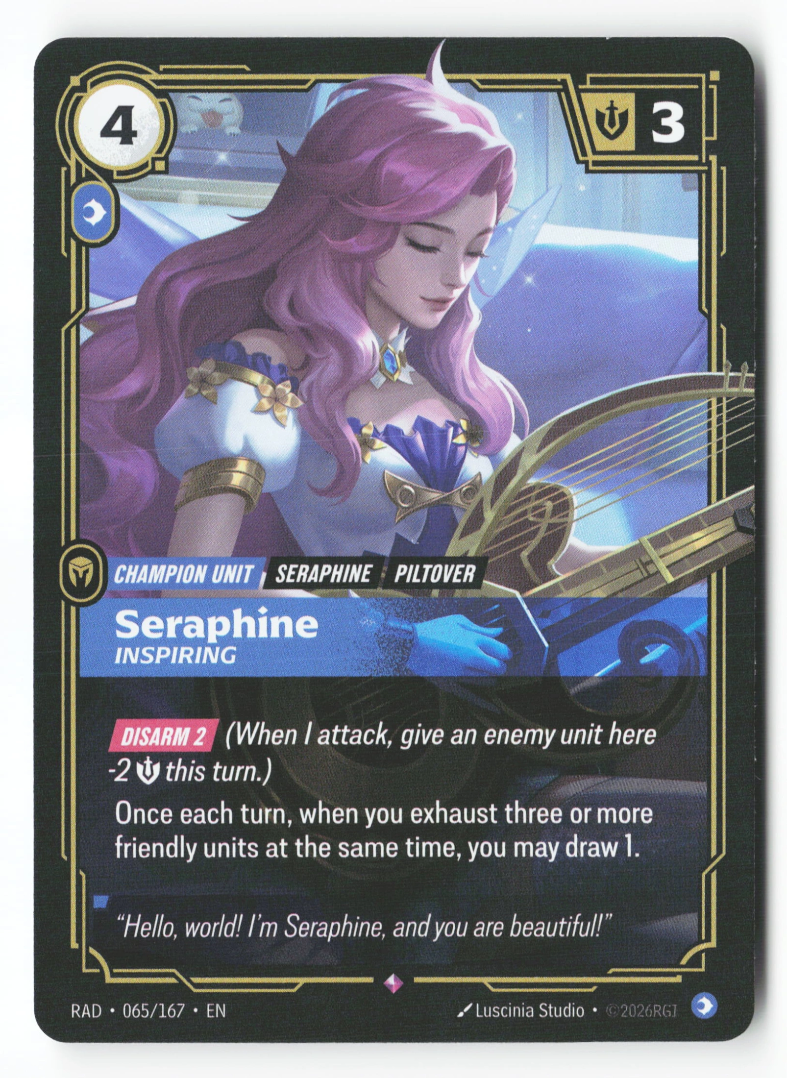 Seraphine, Inspiring (RAD 065) — Voorkant