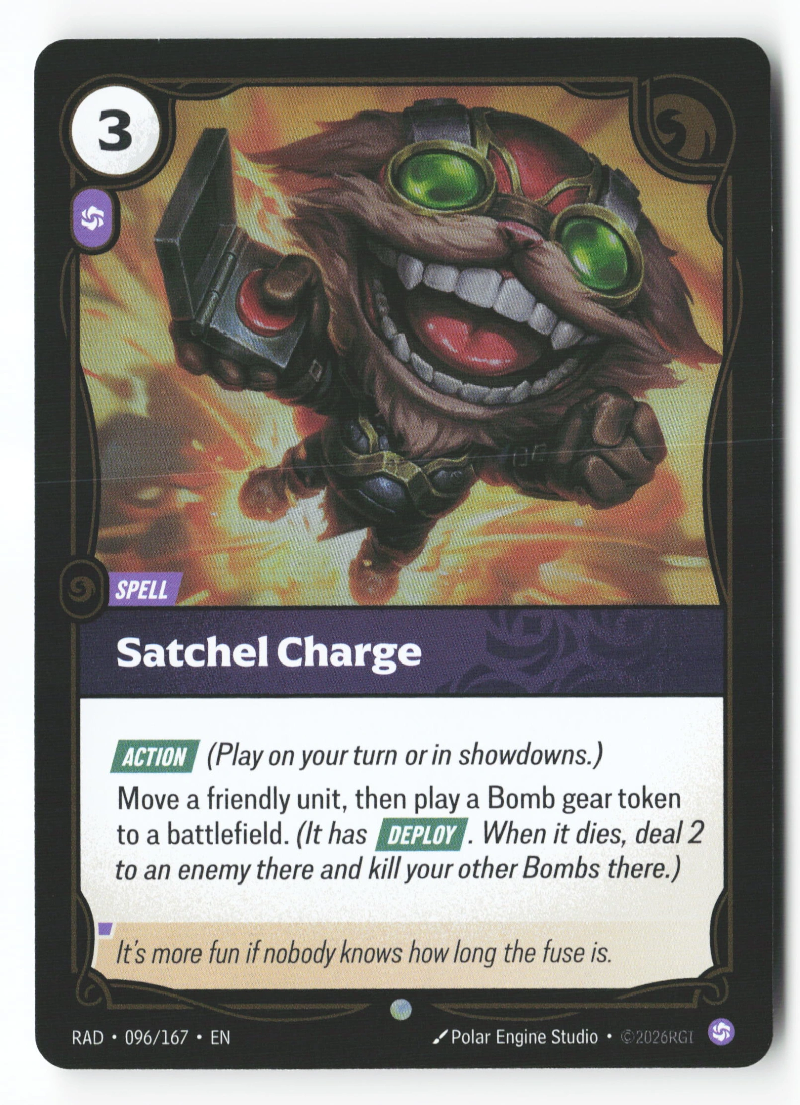 Satchel Charge (RAD 096) — Voorkant