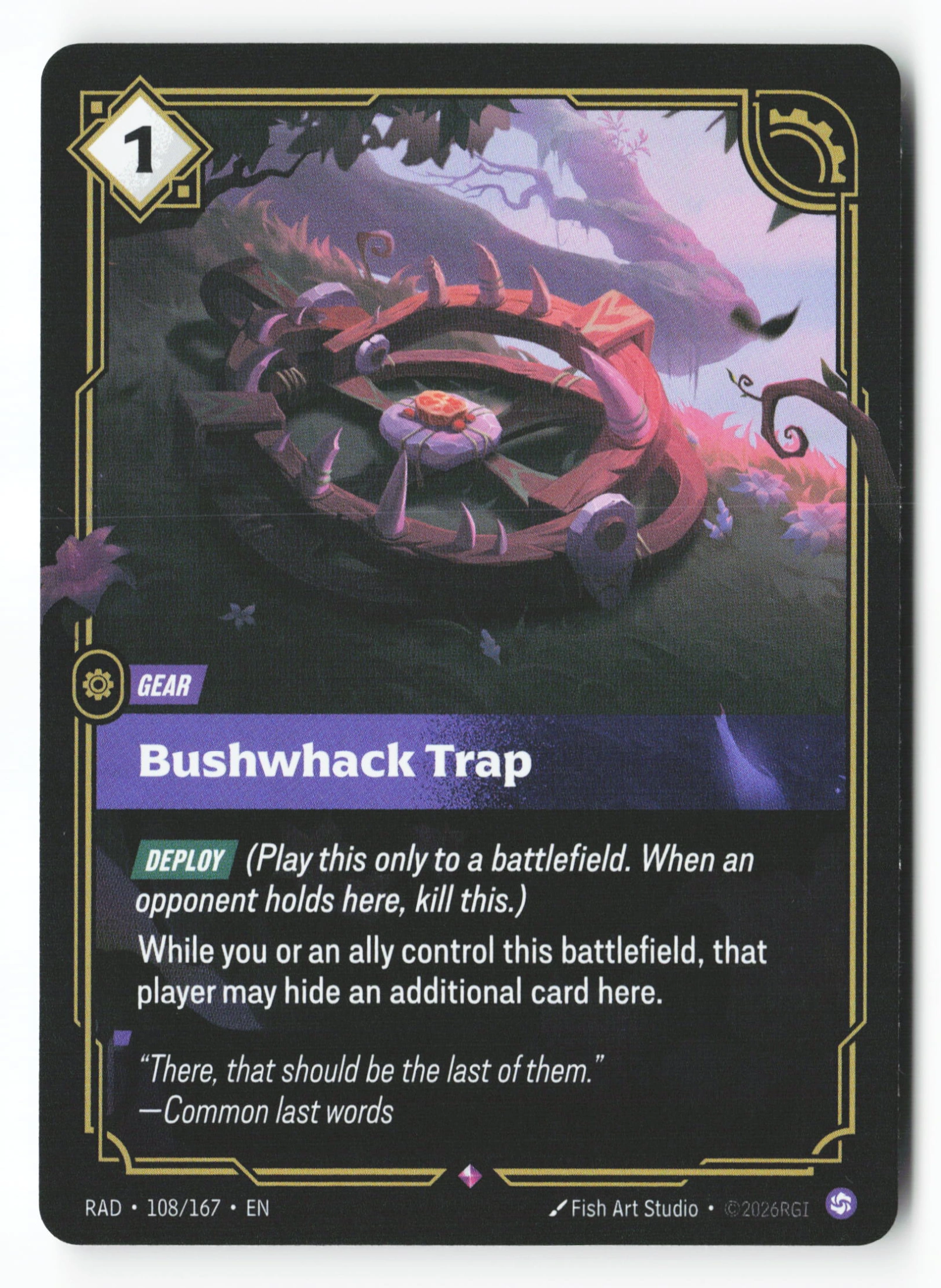 Bushwhack Trap (RAD 108) — Voorkant