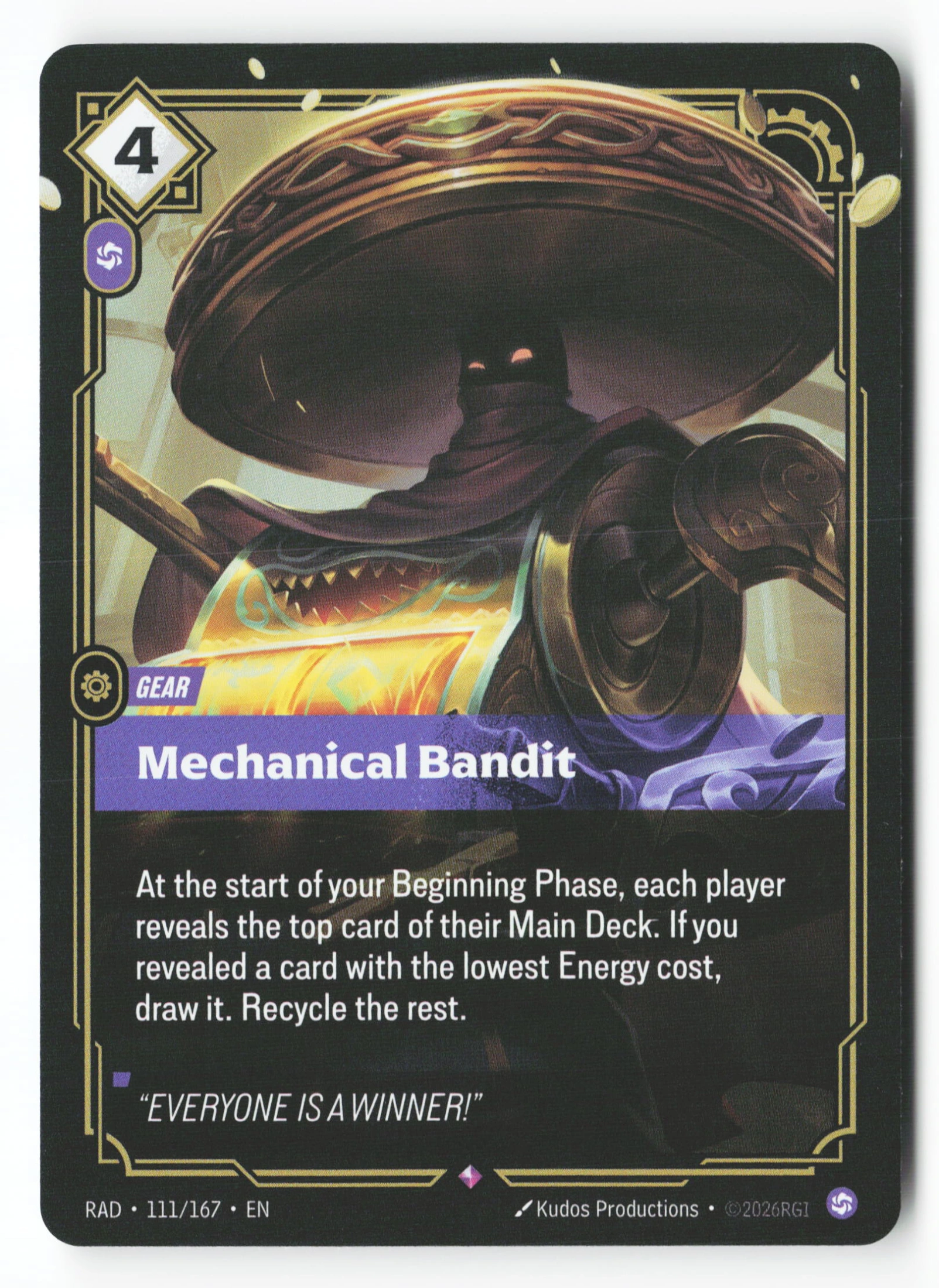 Mechanical Bandit (RAD 111) — Voorkant