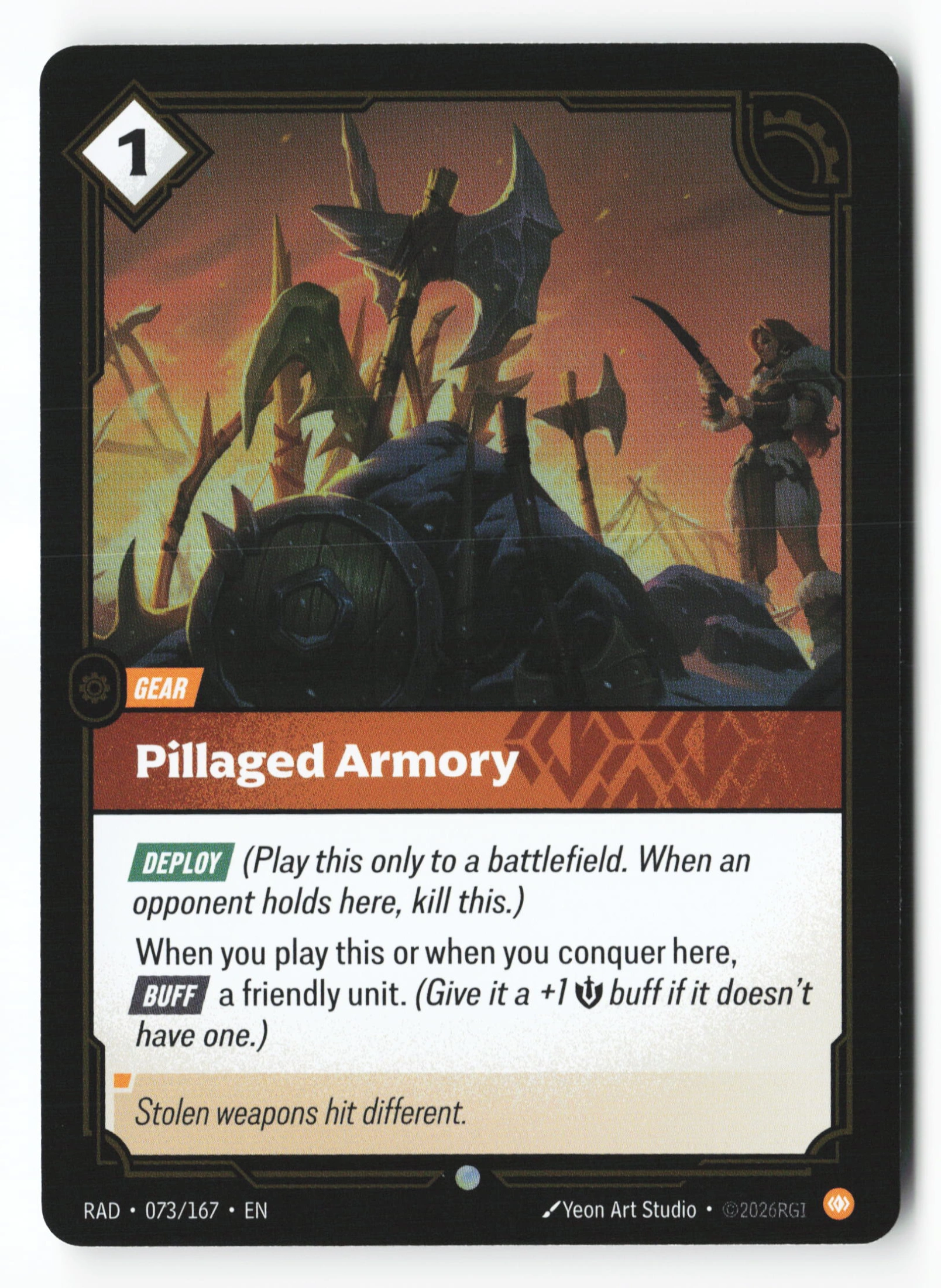 Pillaged Armory (RAD 073) — Voorkant
