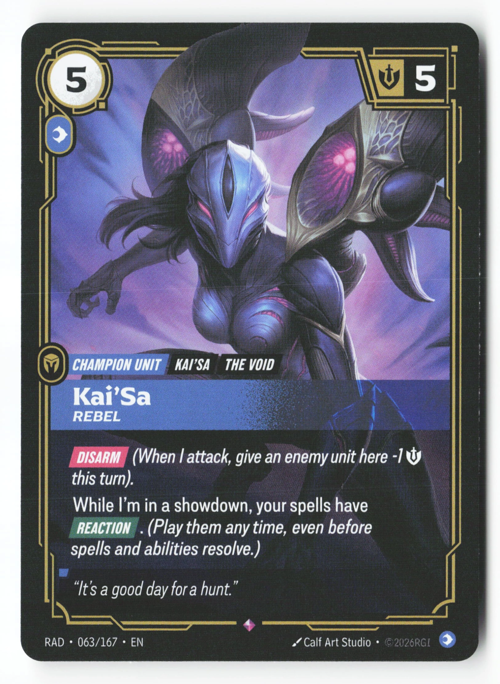 Kai'sa, Rebel (RAD 063) — Voorkant