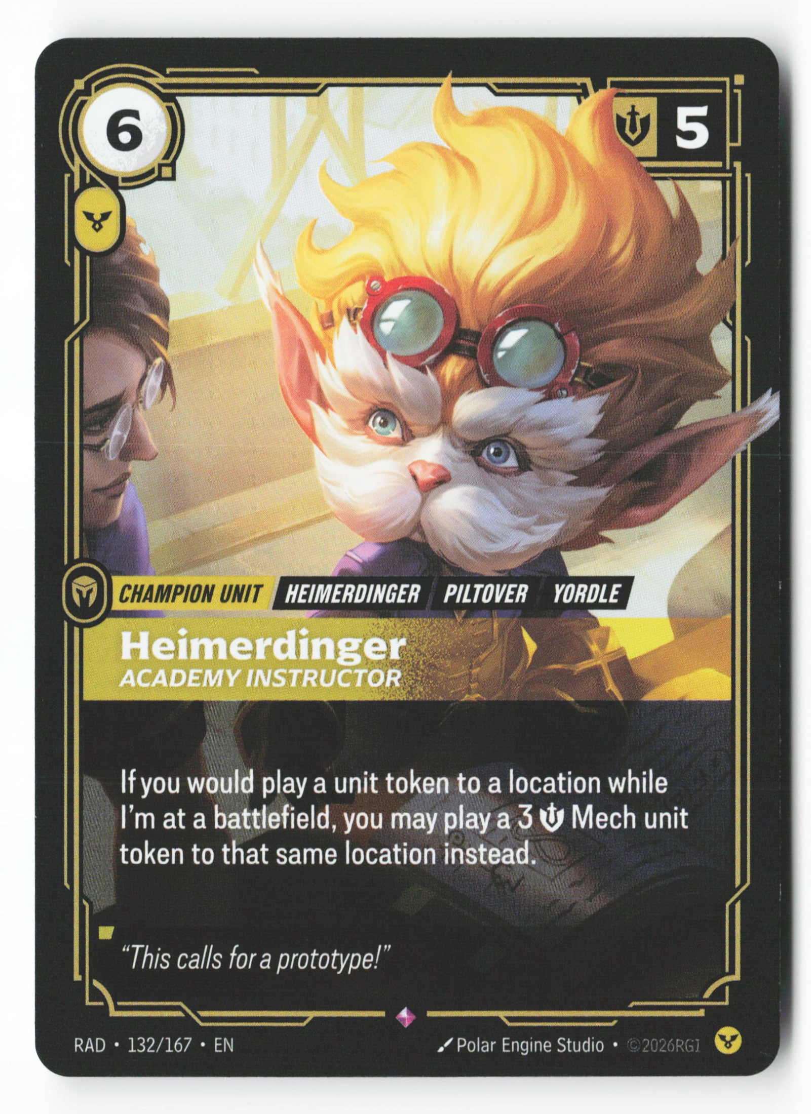 Heimerdinger, Academy Instructor (RAD 132) — Voorkant